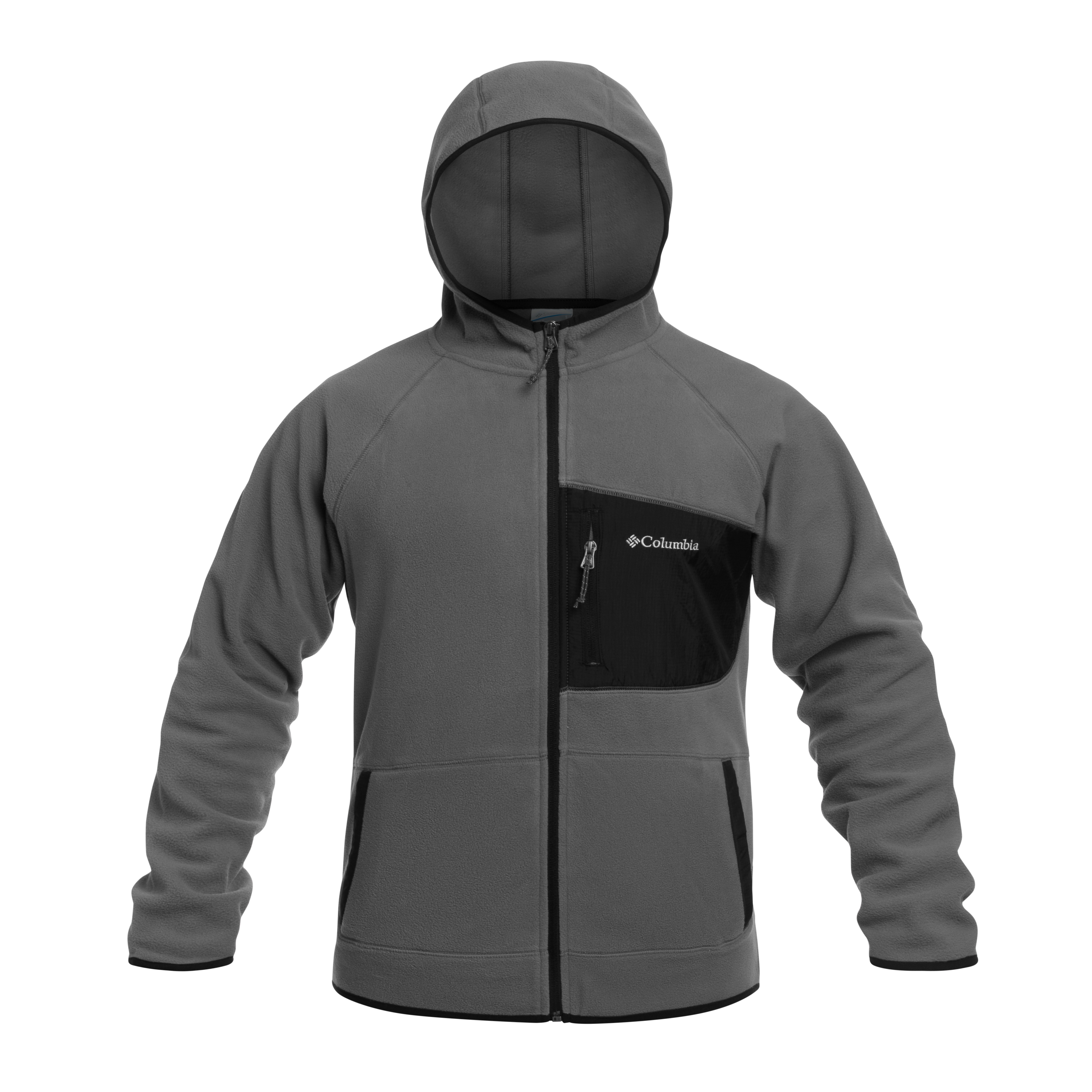 Polaire Fast Trek Overlay Hooded Columbia - City Grey/Black