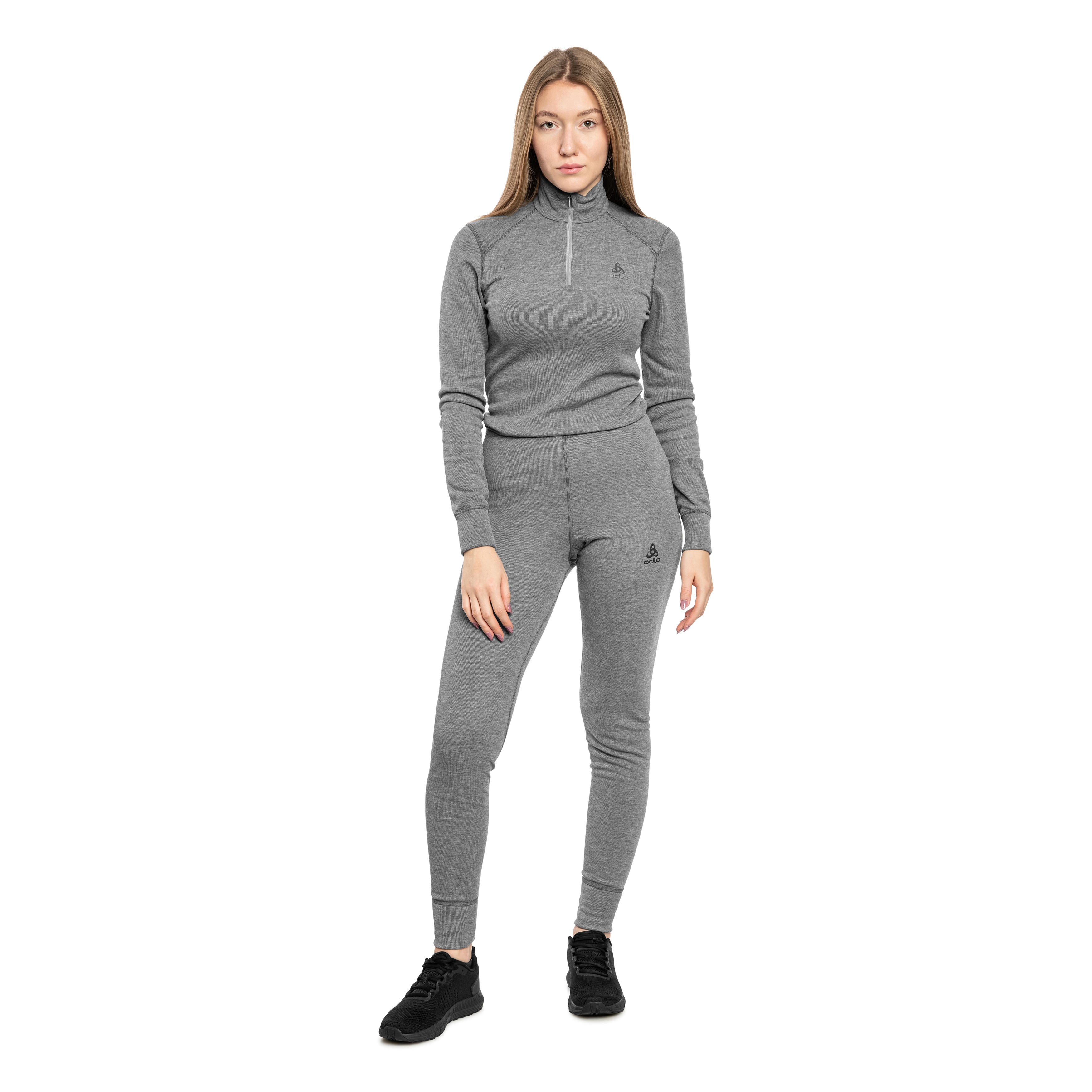 Leggings thermiques pour femmes Active Warm Eco Odlo - Melange Grey