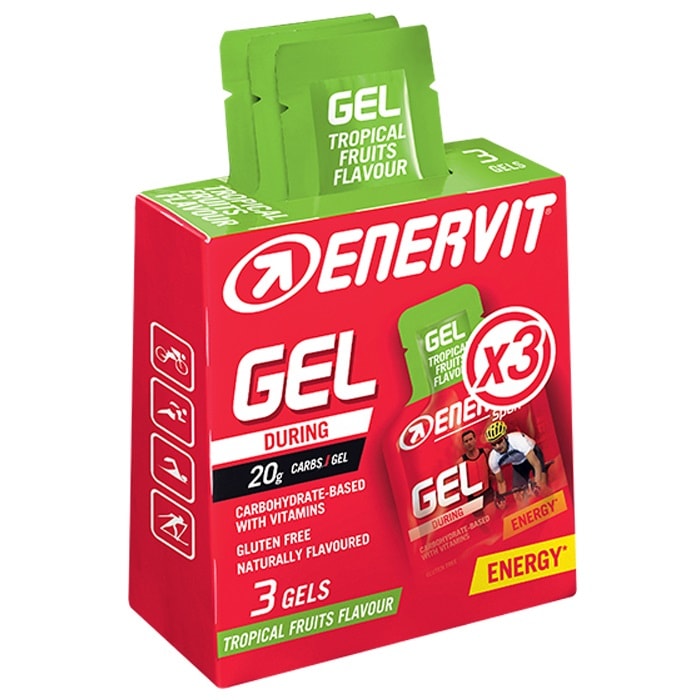 Gel énergétique - 3 x 25 ml Enervit Sport - Tropical
