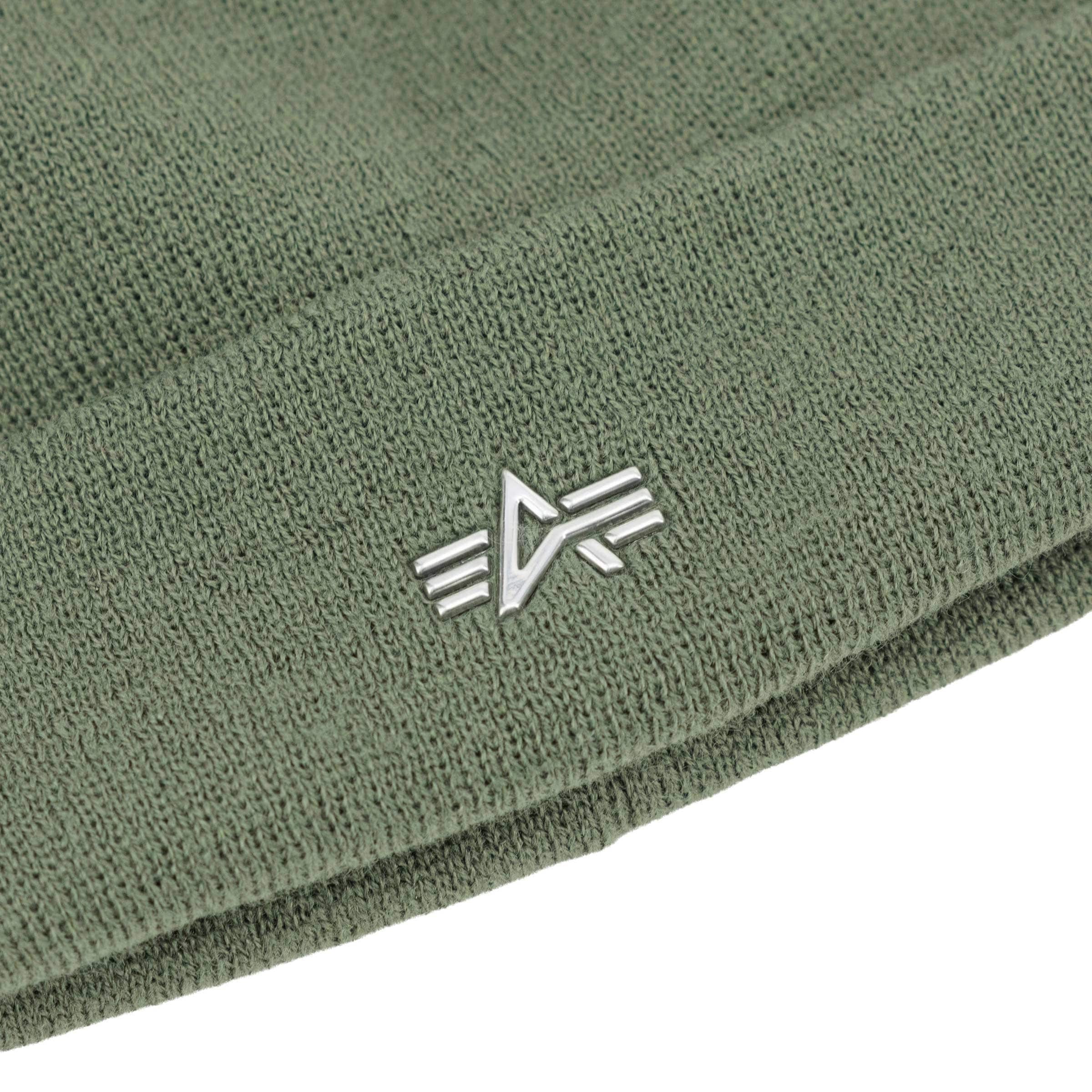 Bonnet Metal Logo Beanie Alpha Industries - Sage Green
