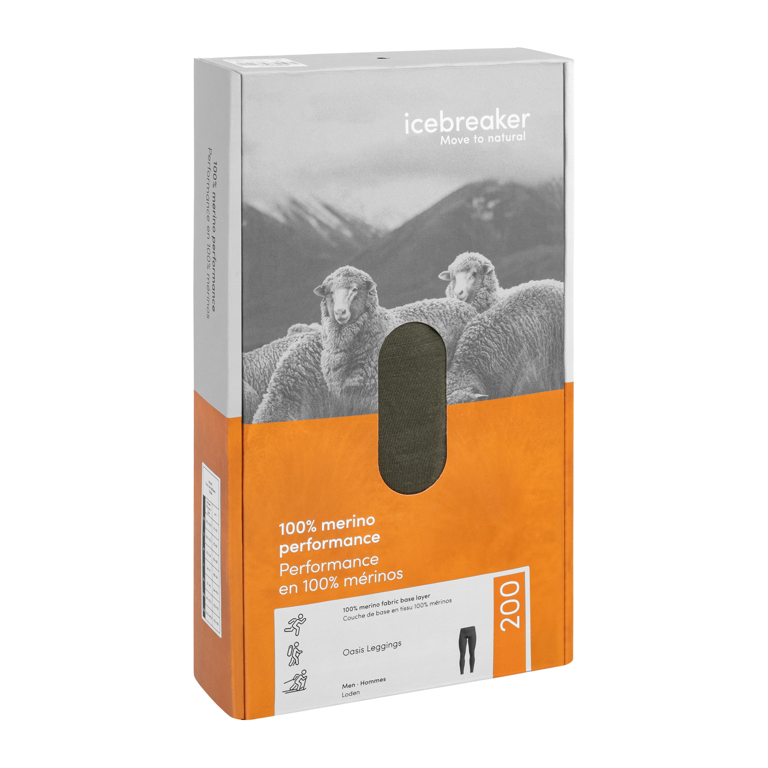 Leggings thermoactifs 200 Oasis Thermal Ice Breaker Merino - Logan