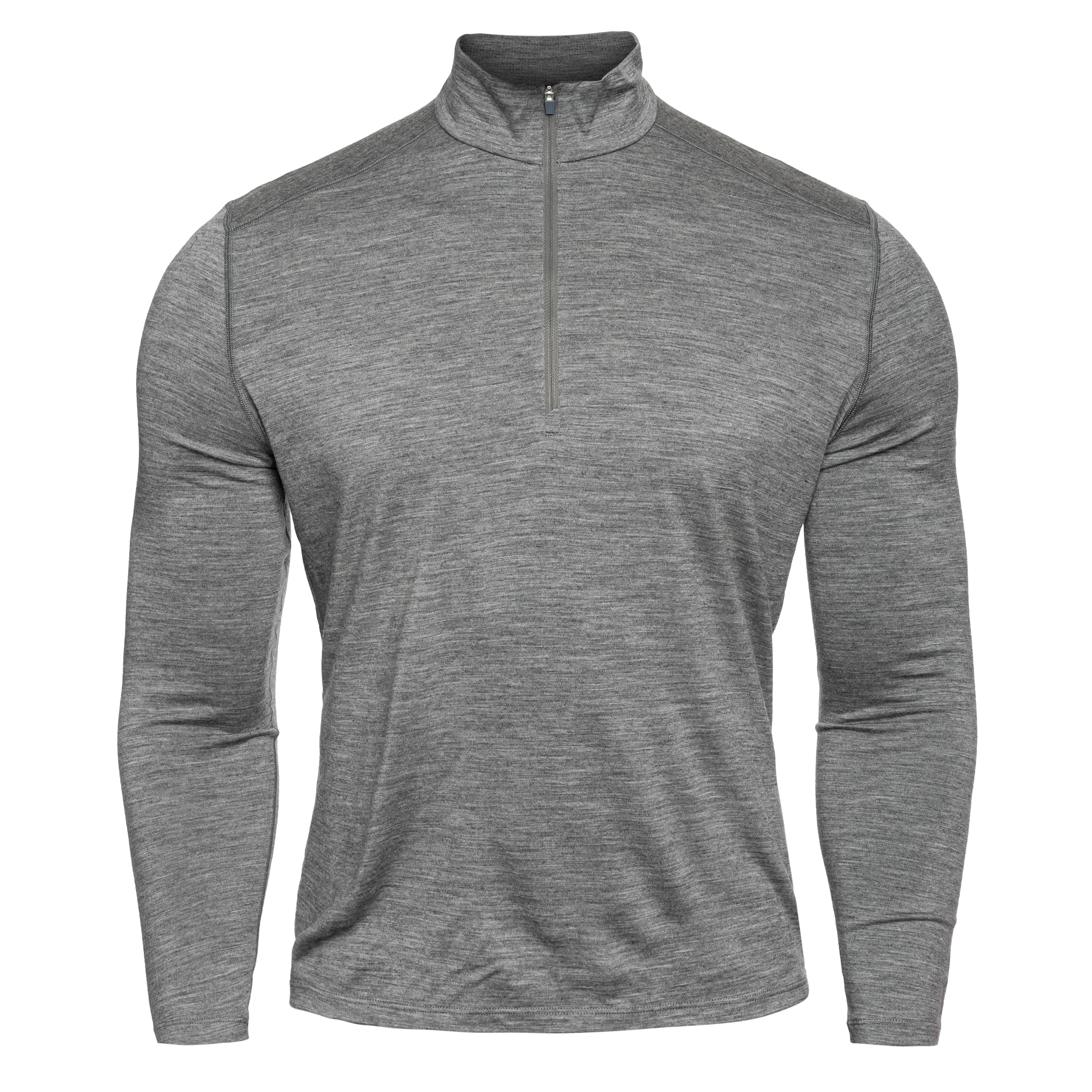 T-shirt thermique 200 Oasis Long Sleeve Half Zip Icebreaker Merino - Gritstone Heather