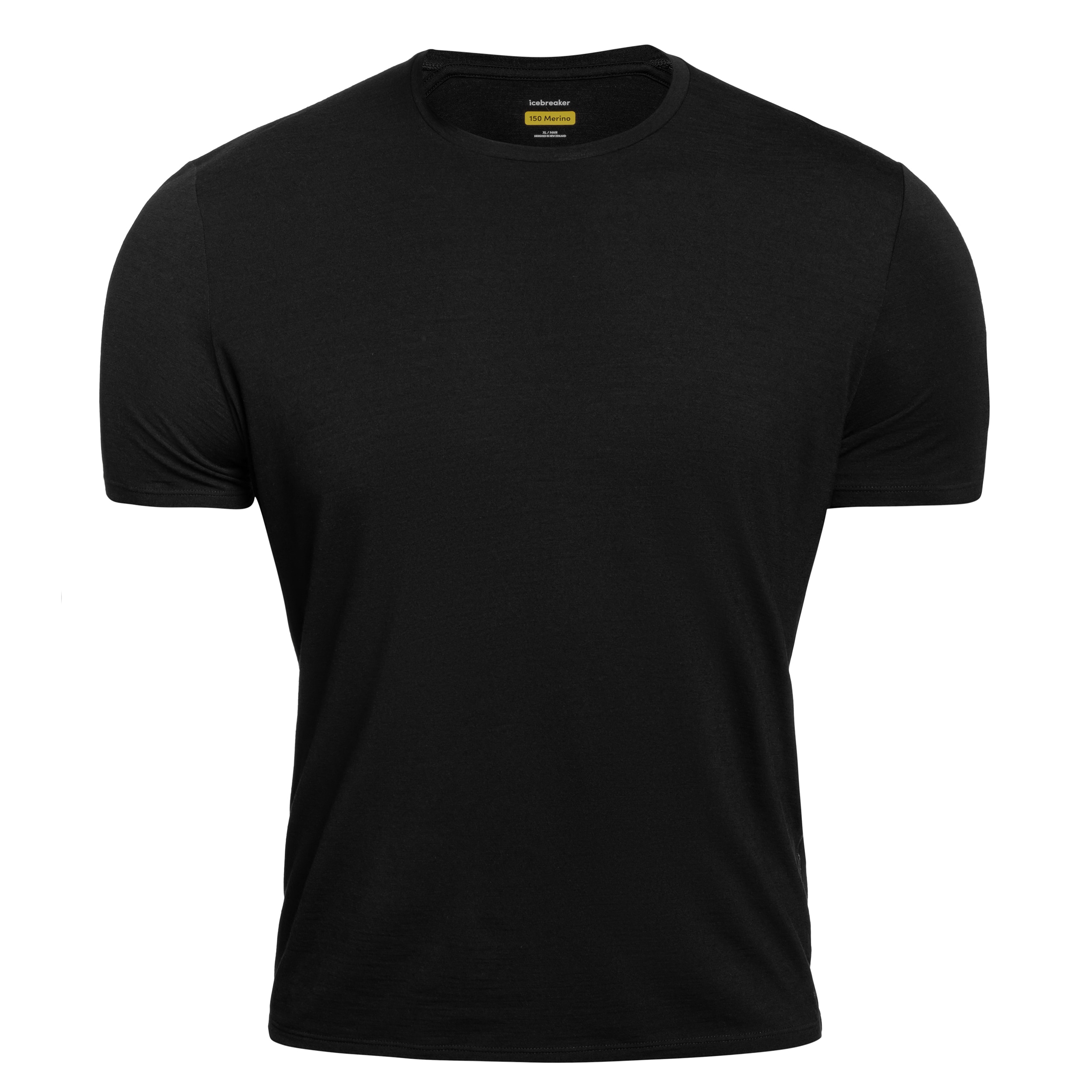 T-Shirt 150 Anatomica Short Sleeve Crew Icebreaker Merino - Black
