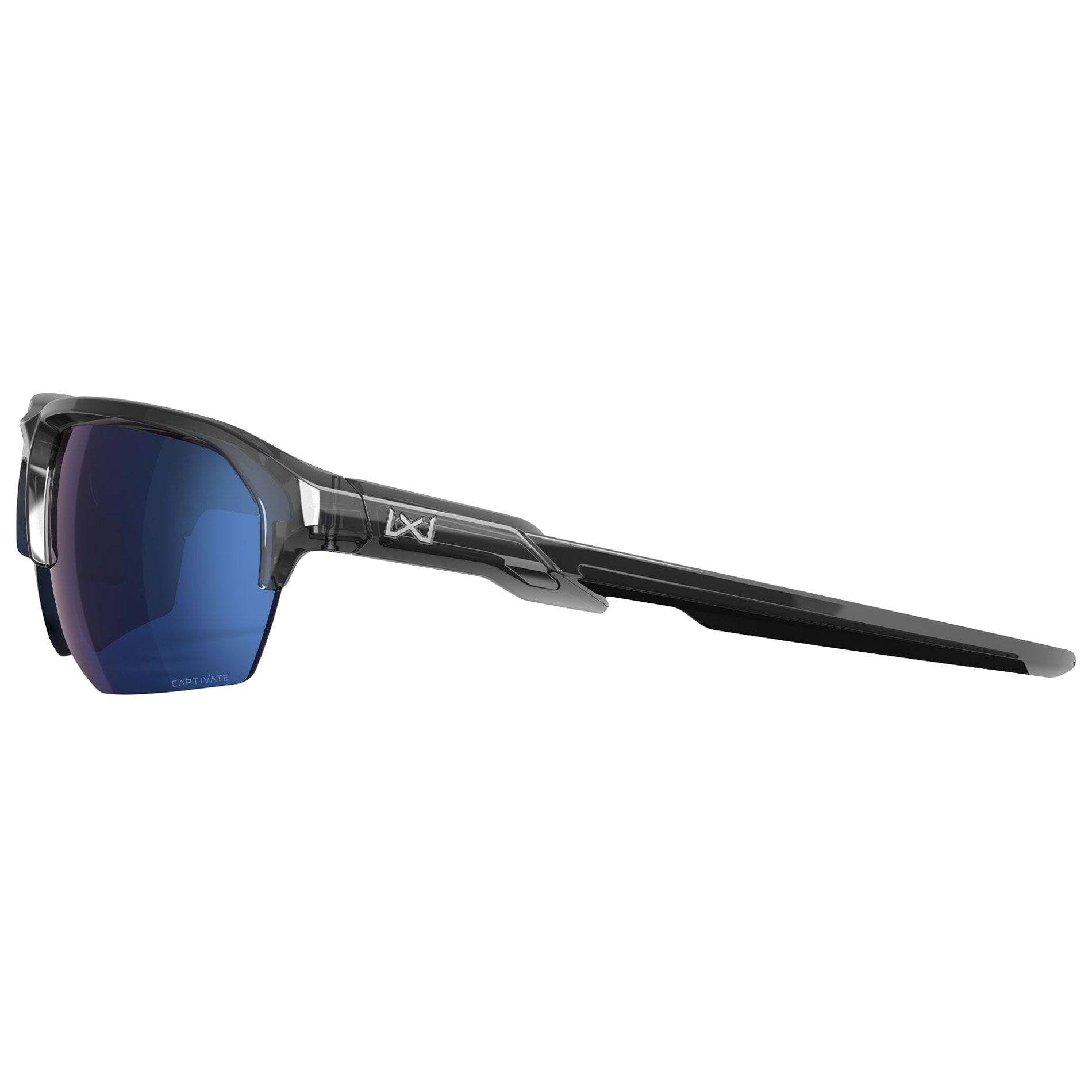 Lunettes WX JAKL Wiley X - Captivate Polarized Blue Mirror/Gloss Crystal Grey