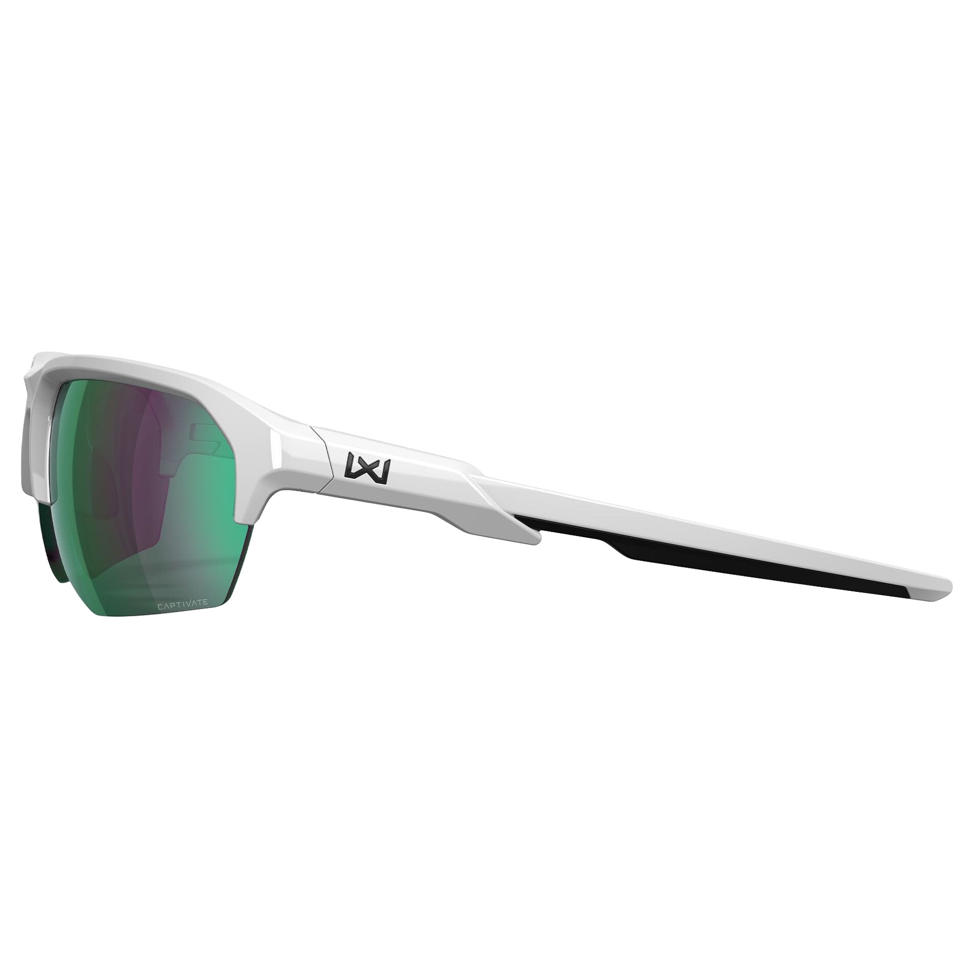 Lunettes WX JAKL Wiley X - Captivate Polarized Green Mirror/Polished White