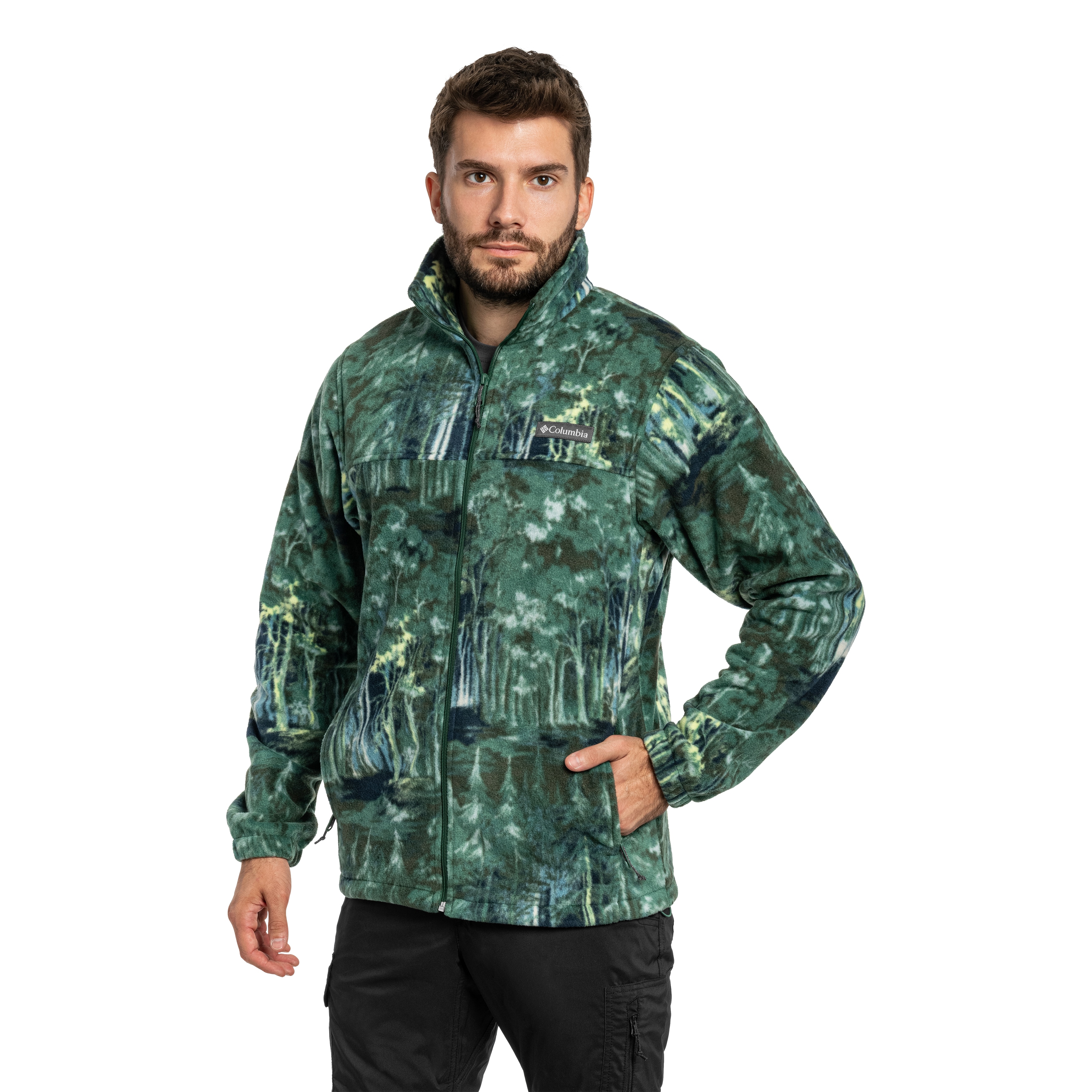 Polaire Steens Mountain Printed Jacket Columbia - Rain Forest