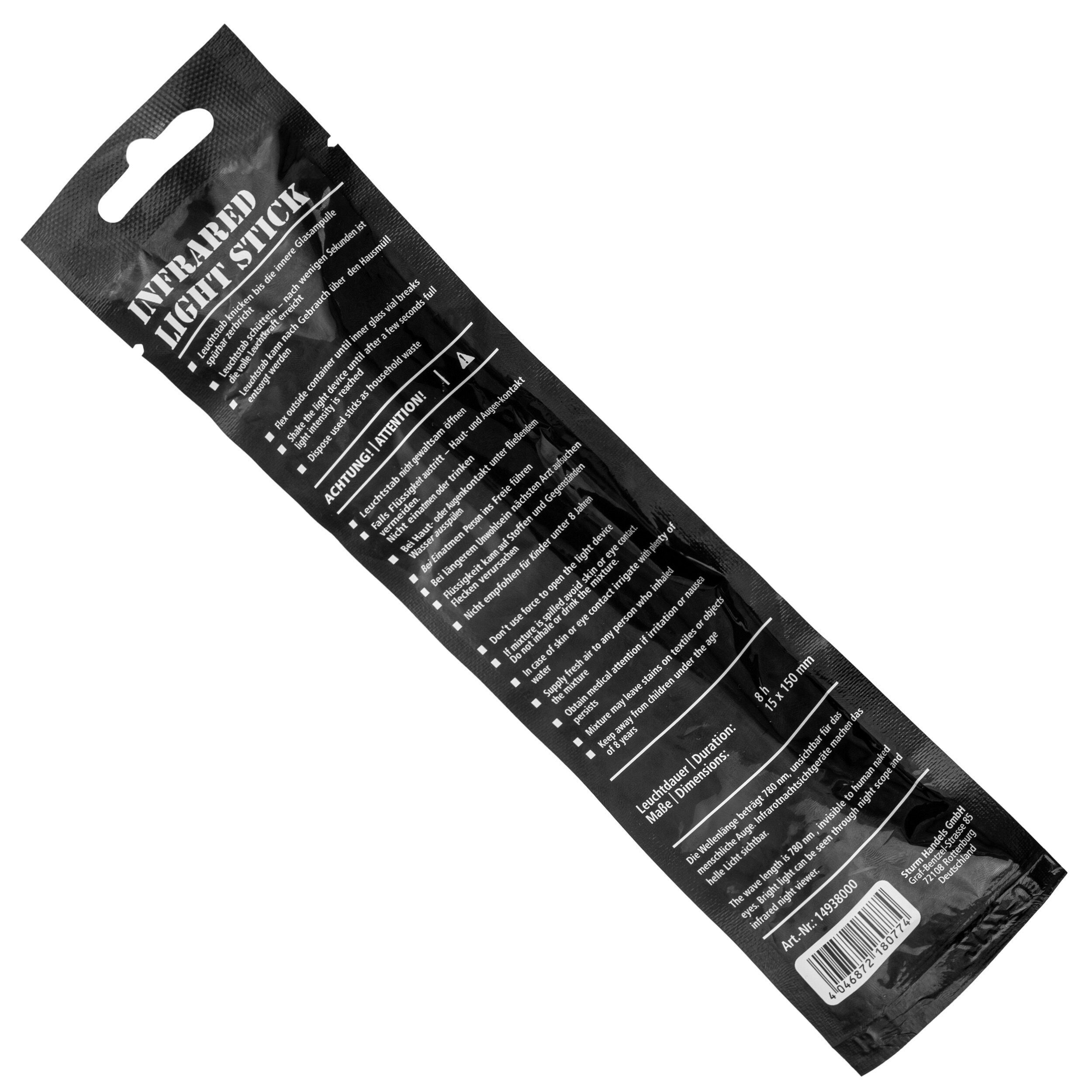 Eclairage chimique Lightstick 5 pcs. IR Mil-Tec - Infrarouge