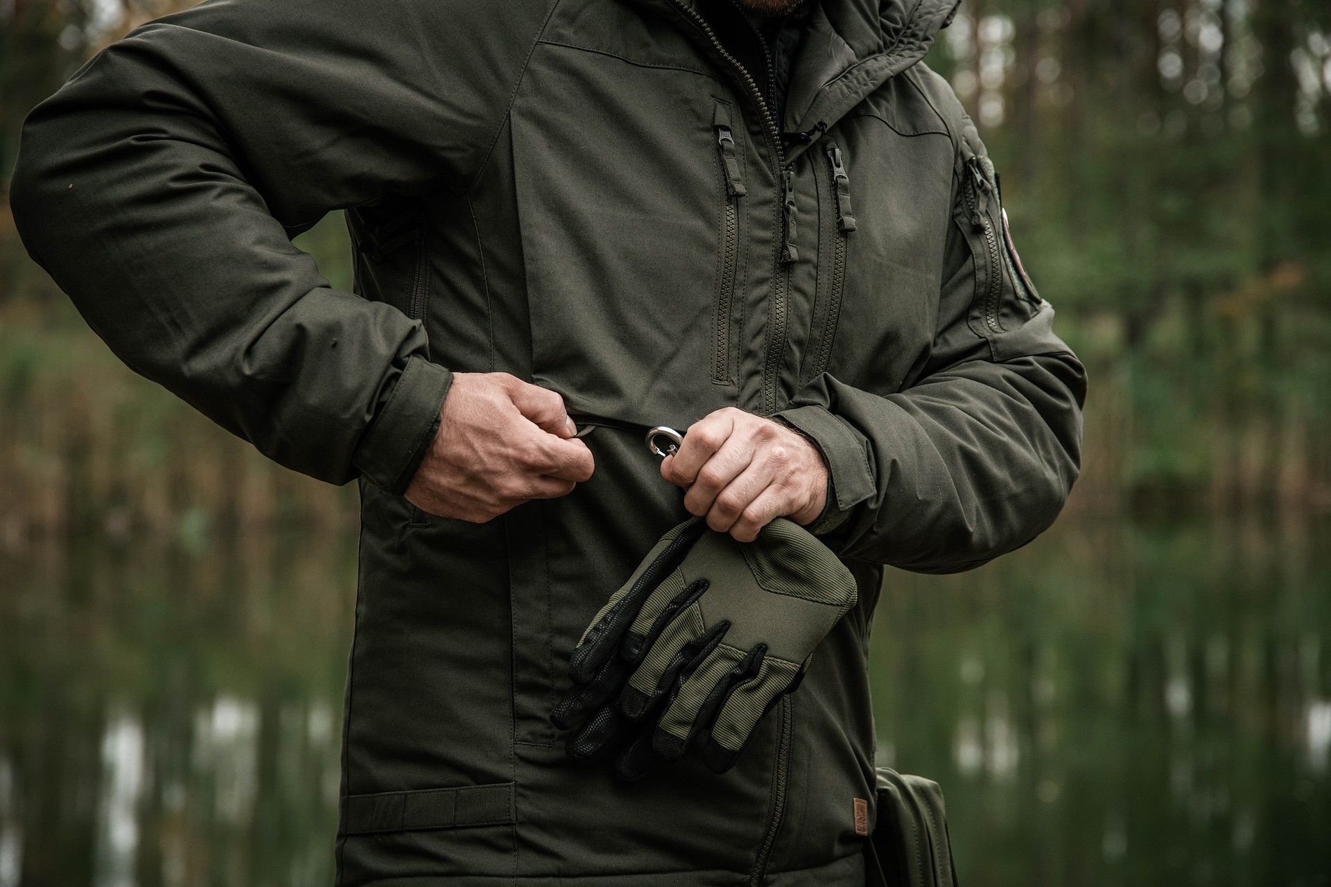 Veste Winter Yukon Duracanvas Helikon - Taiga Green