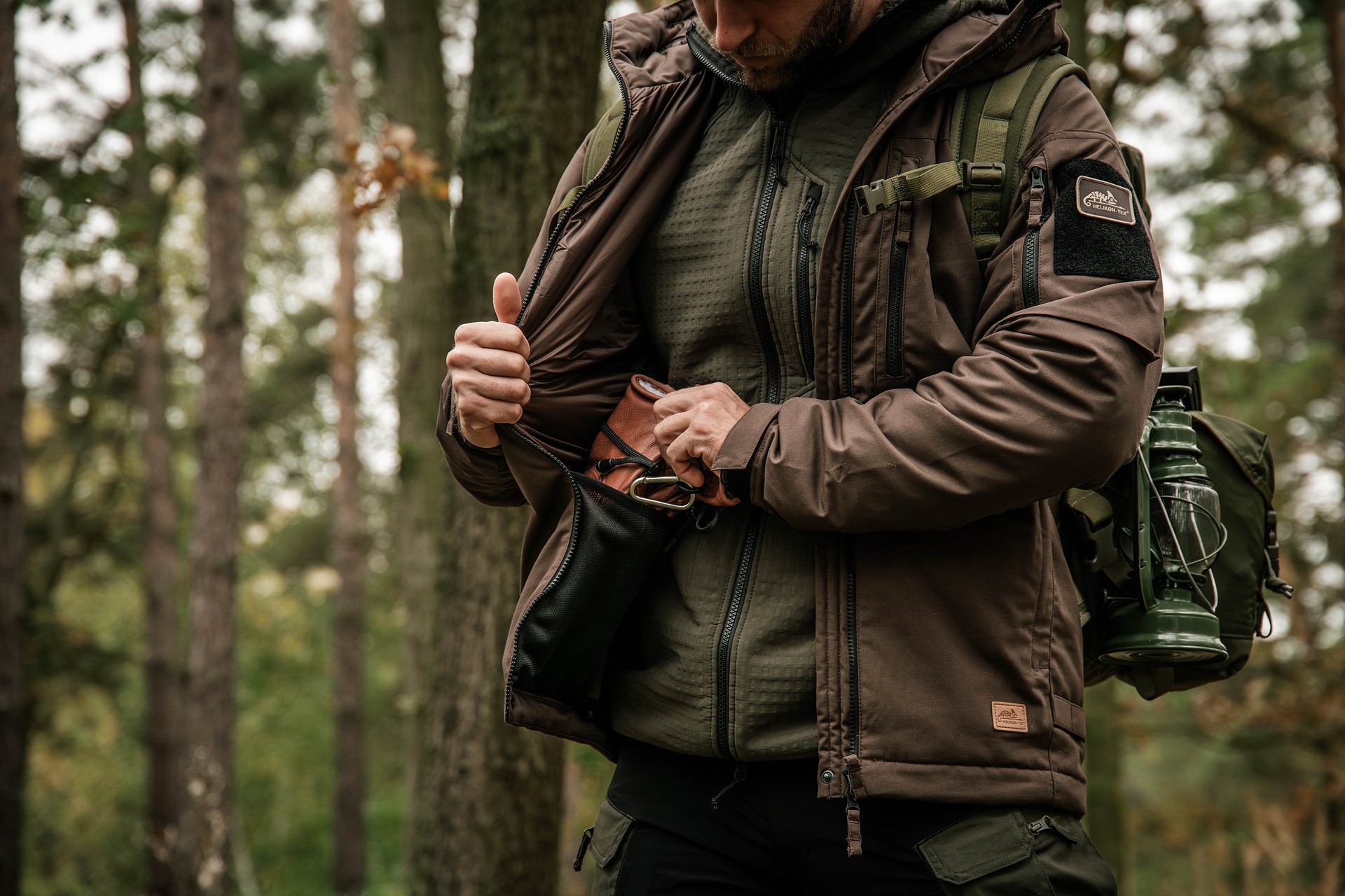 Veste Winter Yukon Duracanvas Helikon - Earth Brown