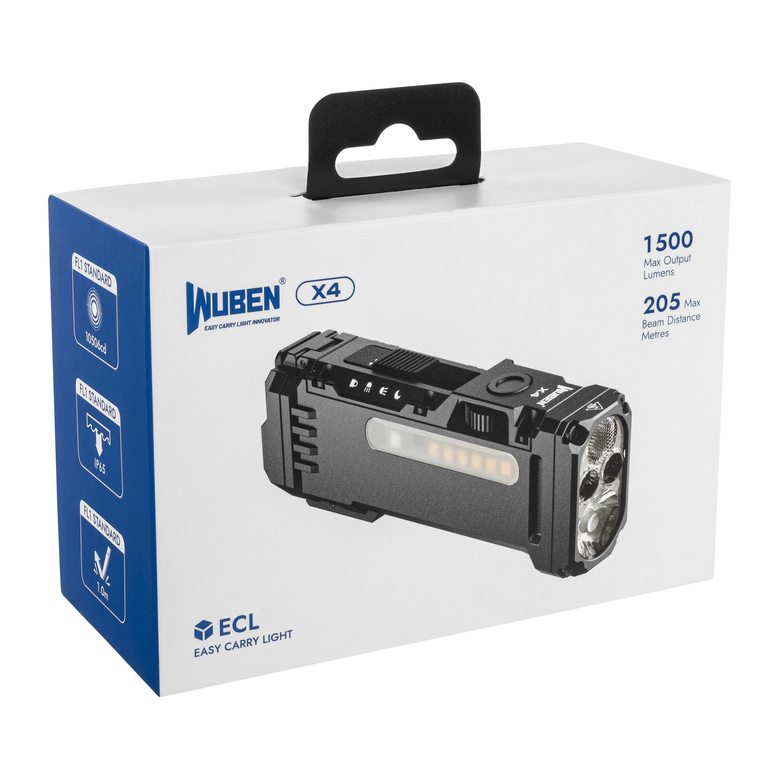 Lampe de poche - 1500 lumens X4 Wuben - White