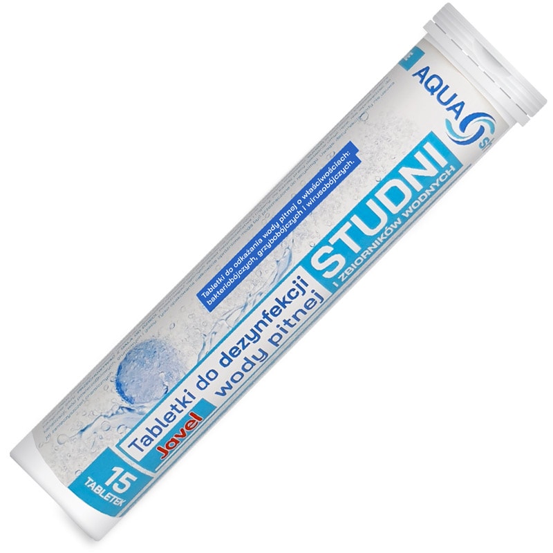 Comprimés pour le traitement de l'eau de puits Javel - 30 pcs. Aqua Shock