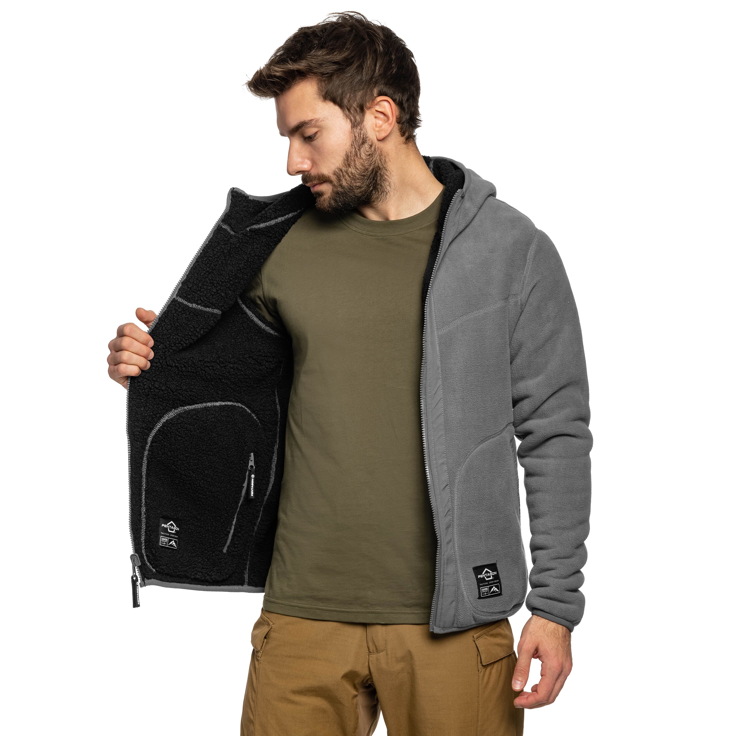 Polaire Sherpa Ianos Pentagon - Black/Wolf Grey