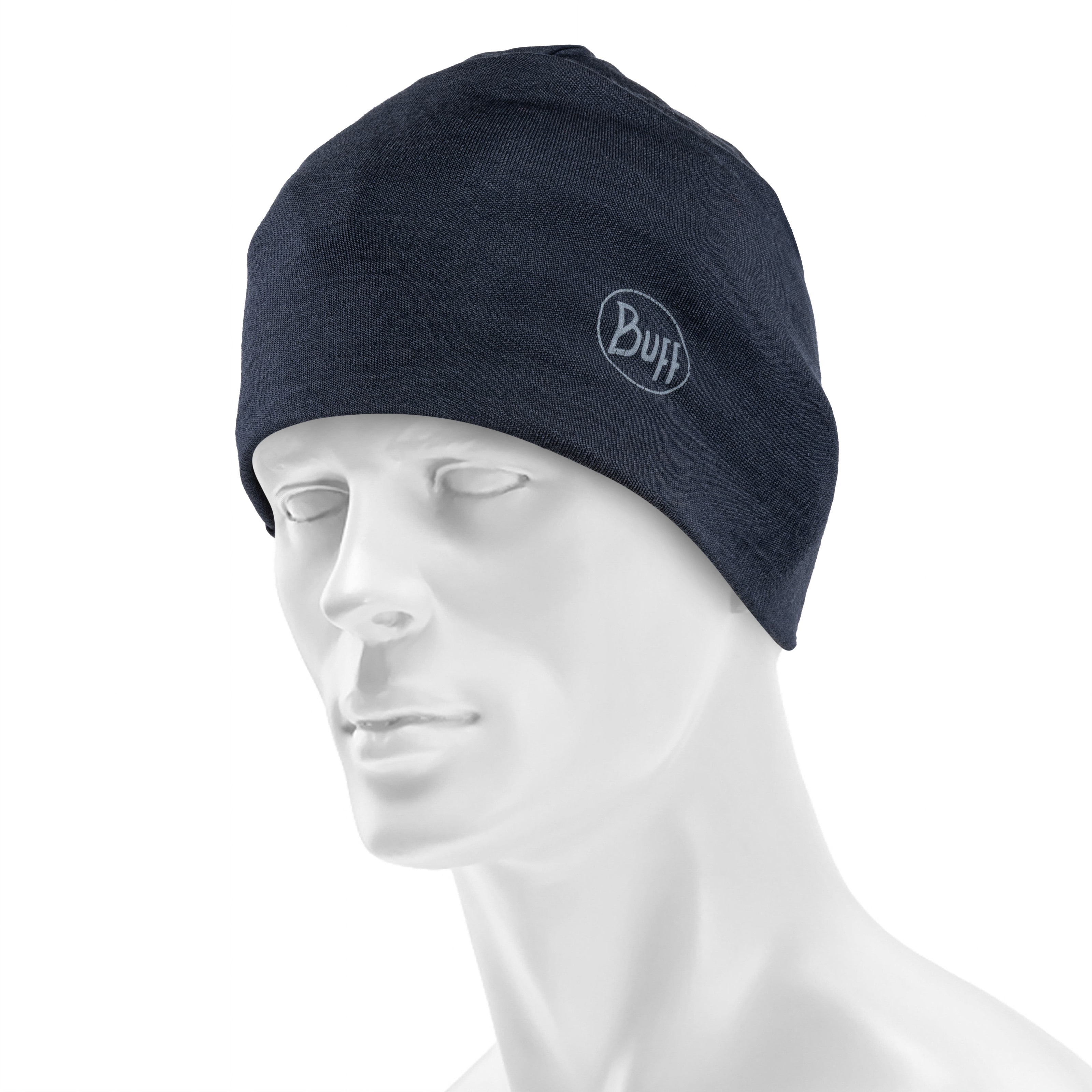 Bonnet Safety Merino Wool Thermal 1 Layer Solid Buff - Navy
