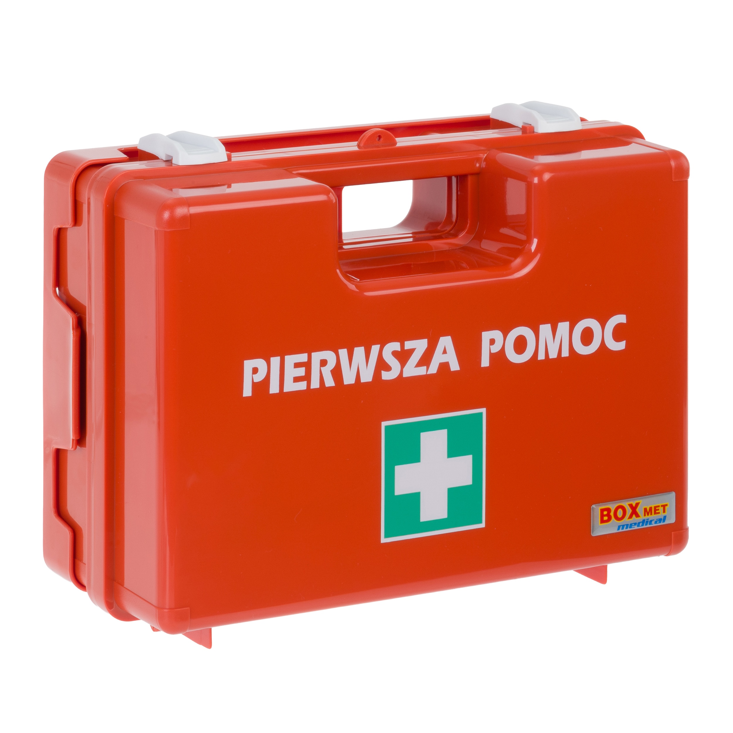 Trousse de premiers secours dans une mallette de transport DIN 13164 Boxmet Medical - Orange