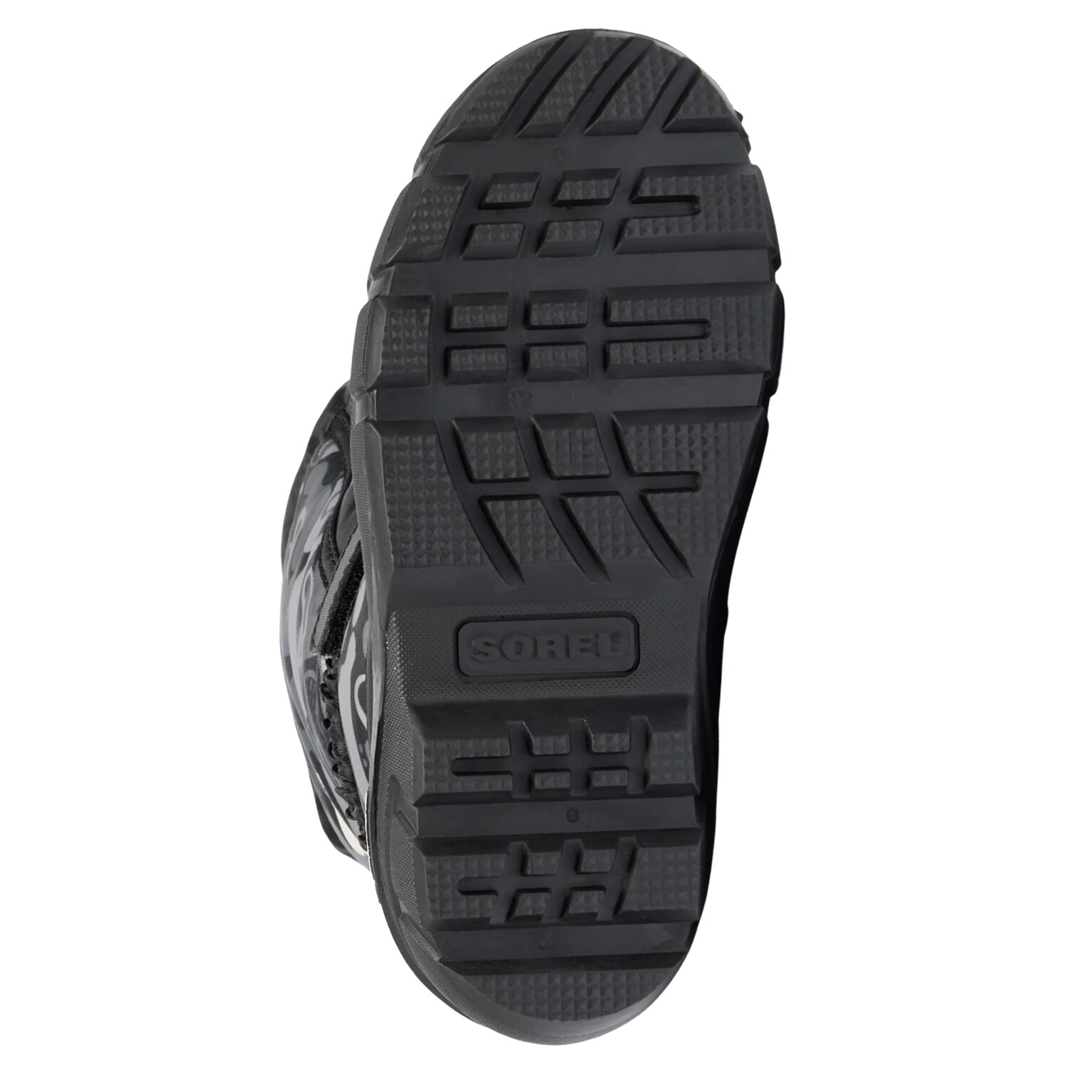 Bottes de neige pour enfants Flurry Print Youth Boot Sorel - Black/Quarry