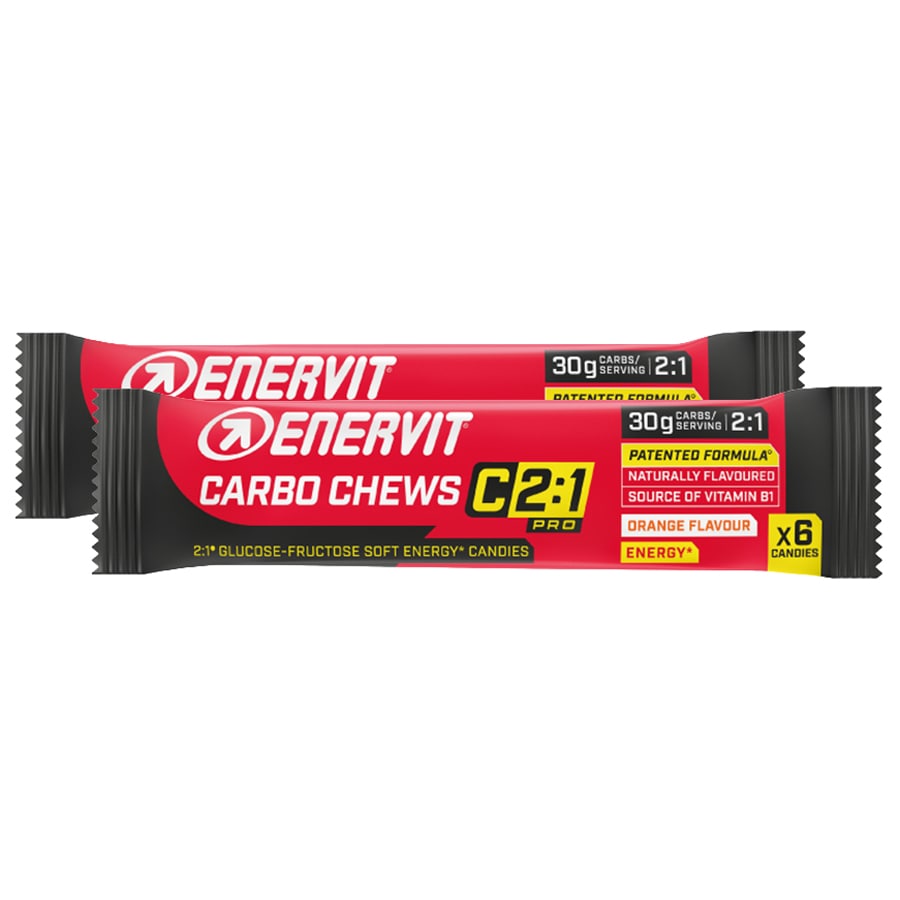 Gelées énergétiques Carbo Chews C2:1PRO 34 g orange - 2 pcs. Enervit Sport