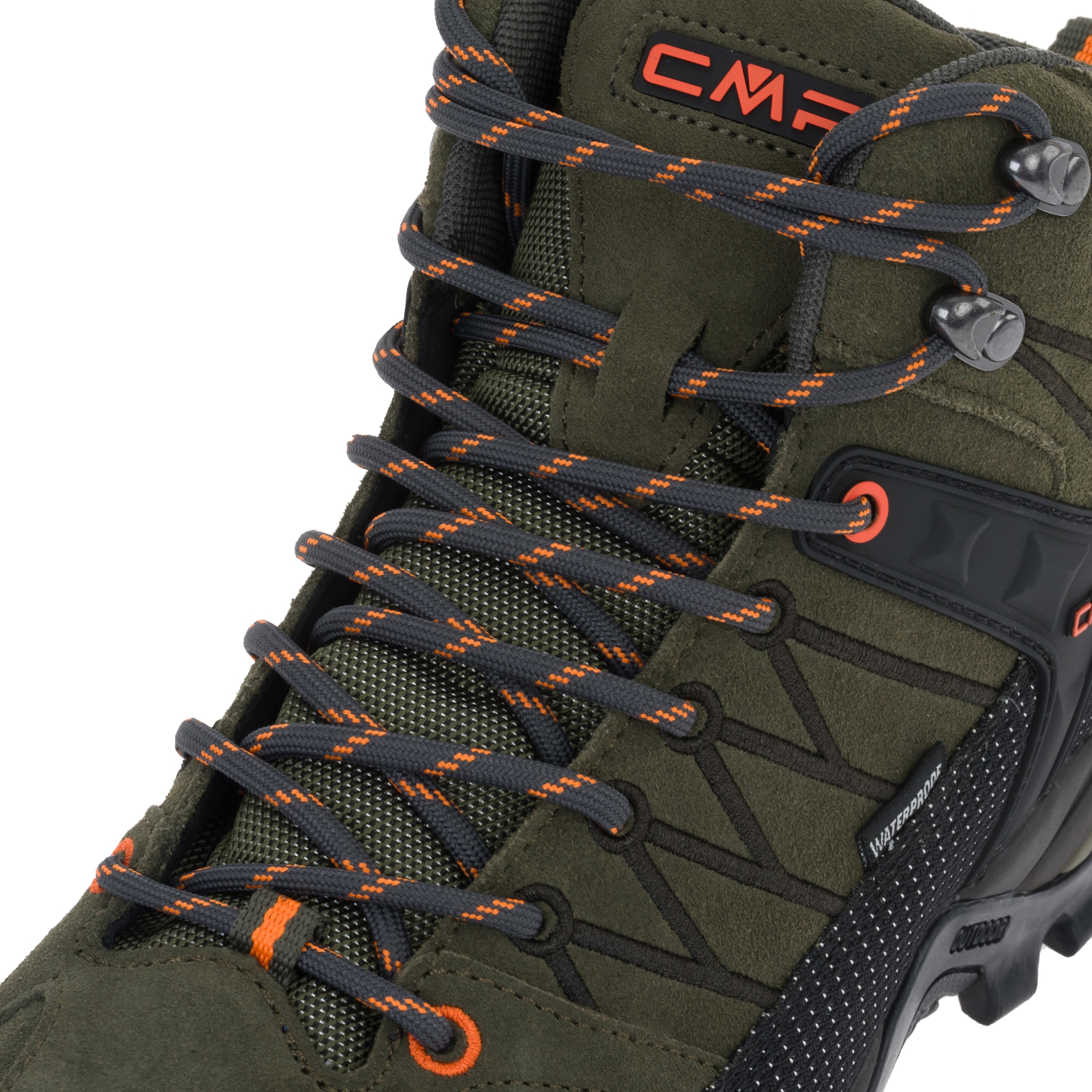 Chaussures de randonnée Rigel Mid Waterproof CMP - Olive/Flame