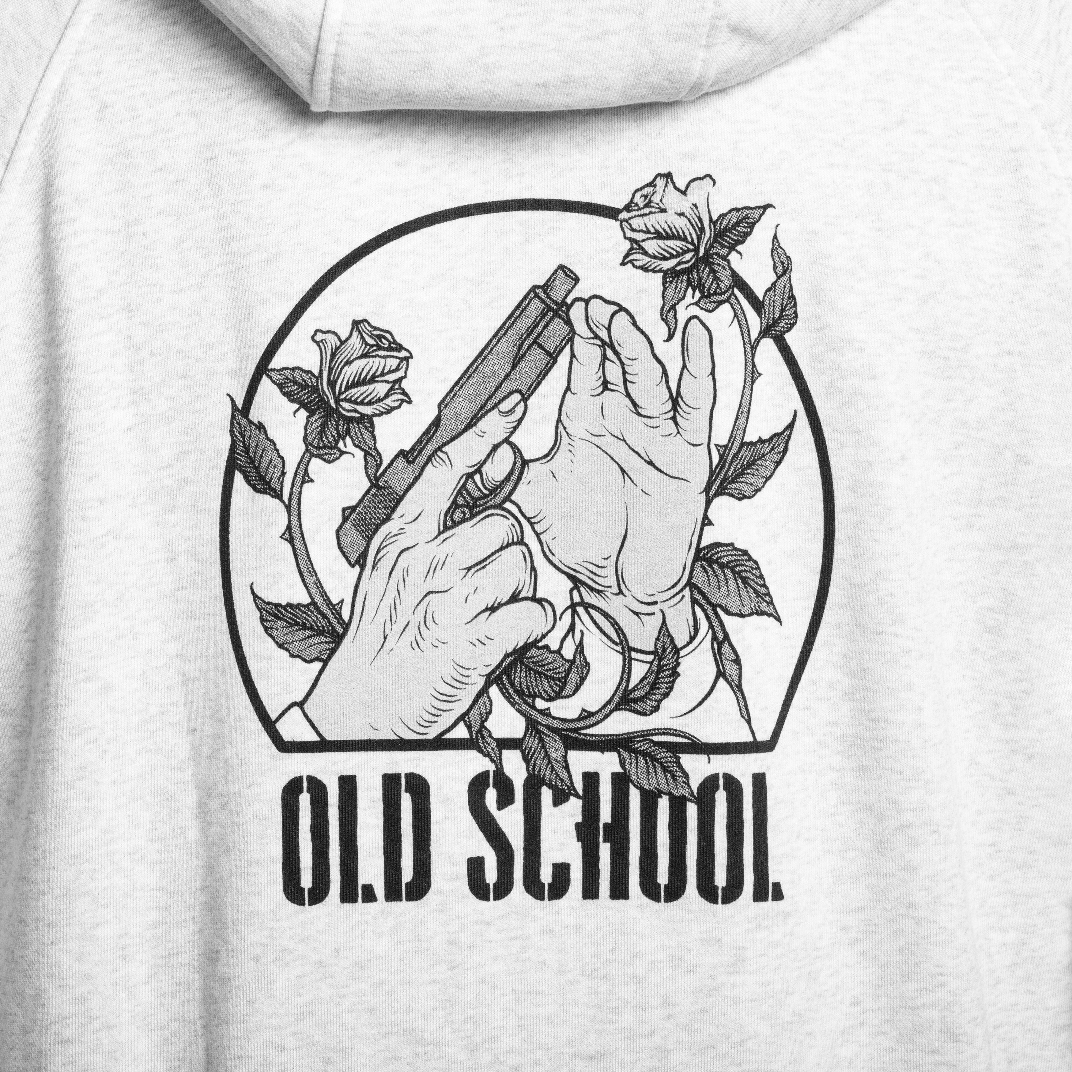 Sweat-shirt Full-Zip Old School Helikon - Light Grey Melange