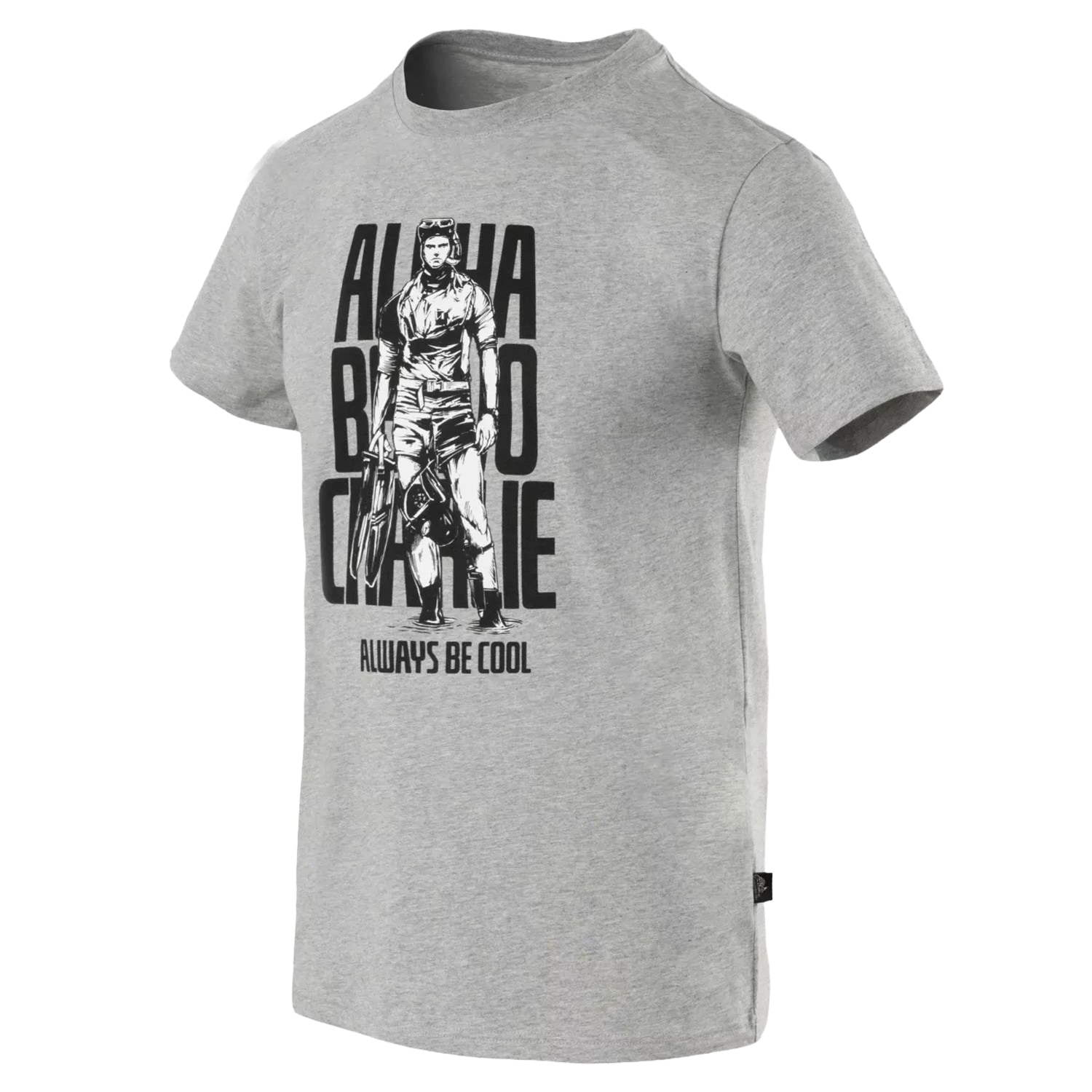 T-Shirt ABC Alfa Bravo Charlie Helikon - Mid Grey Melange