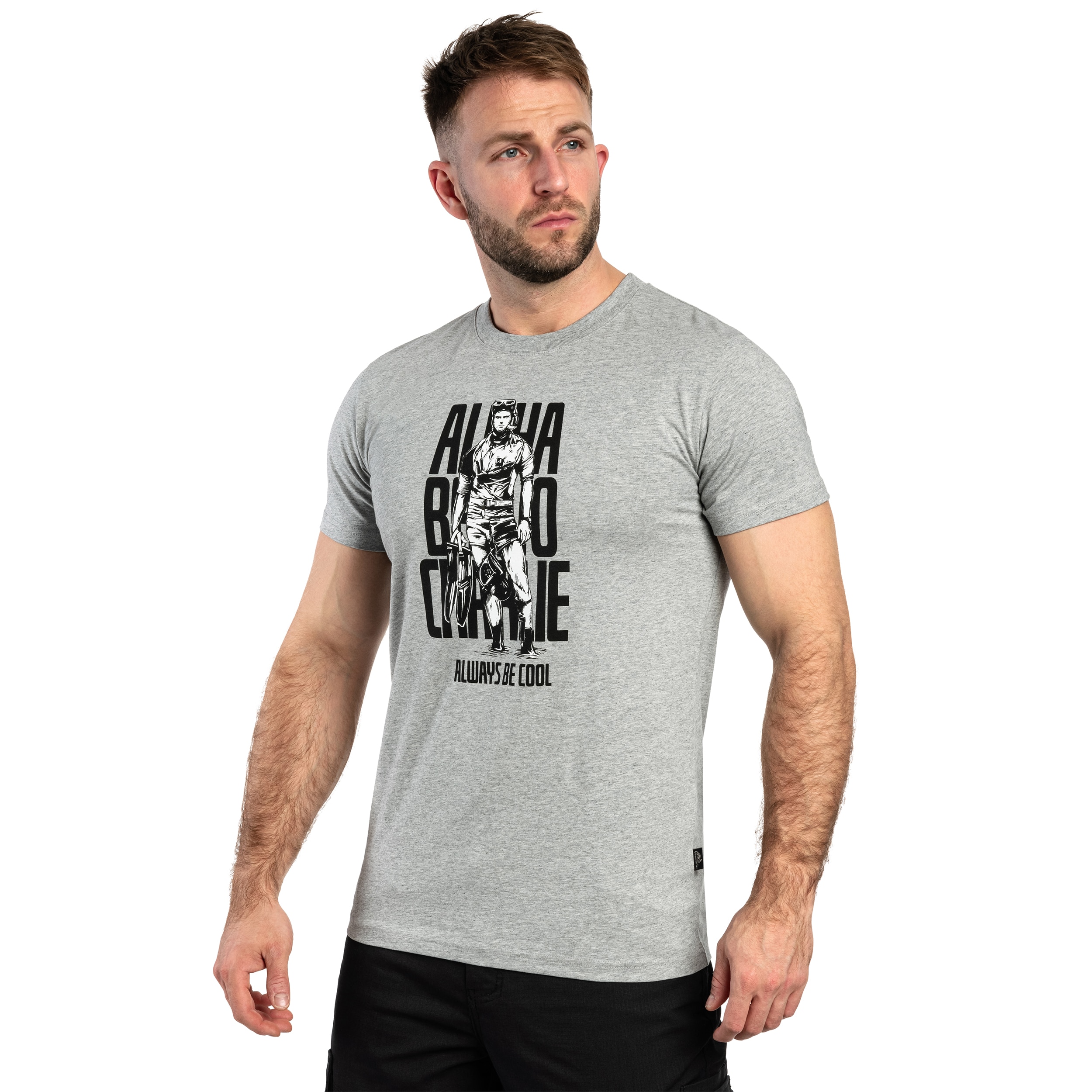 T-Shirt ABC Alfa Bravo Charlie Helikon-Tex - Mid Grey Melange