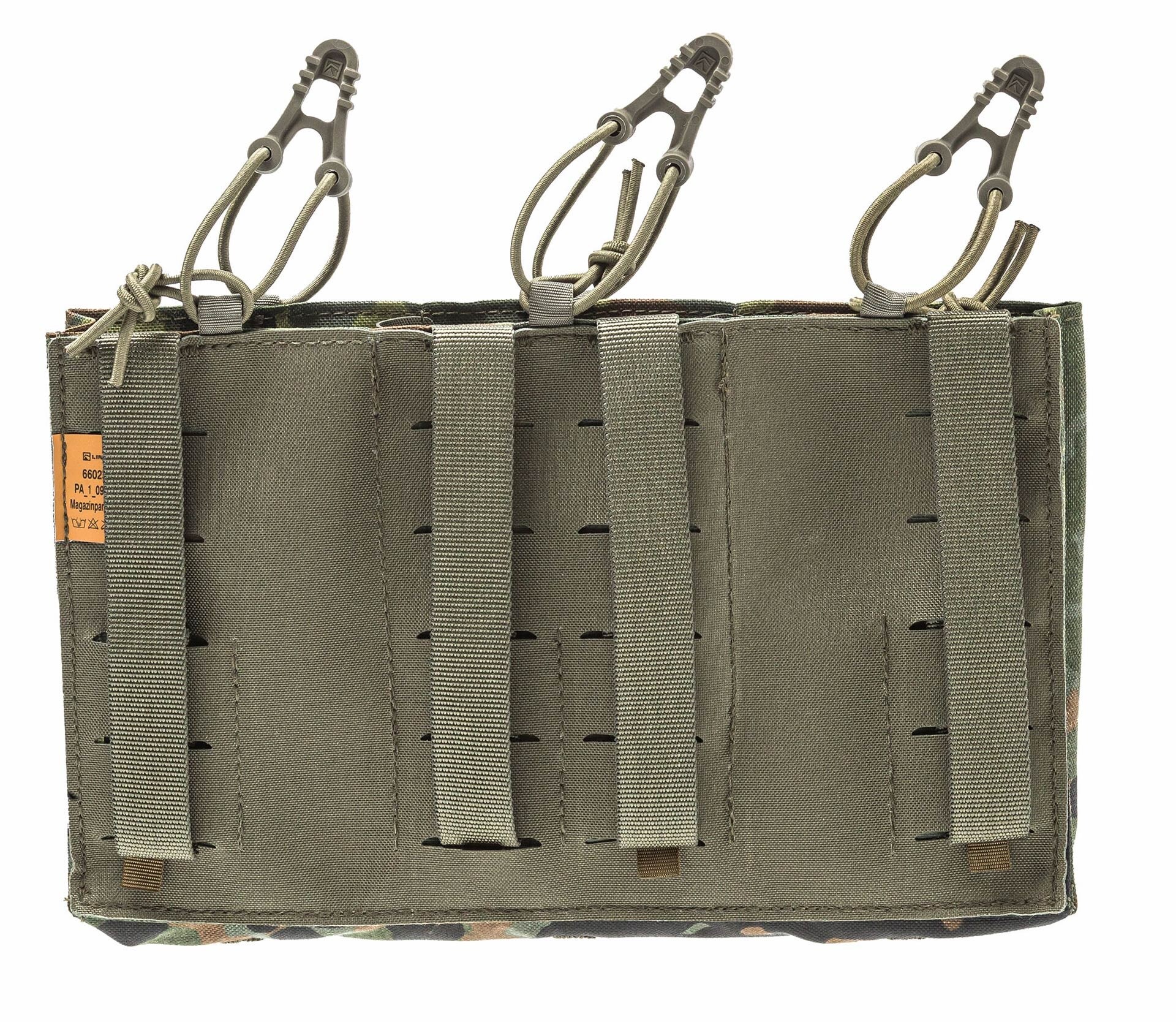 Pochette triple pour chargeurs Mag Panel X3 PA098/II 5,56 mm Lindnerhof - Flecktarn