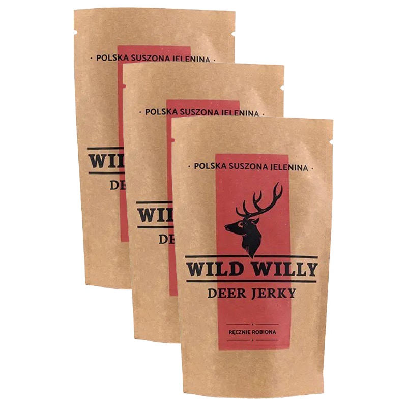 Viande séchée de cerf Deer Jerky 30 g - 3 pcs. Wild Willy