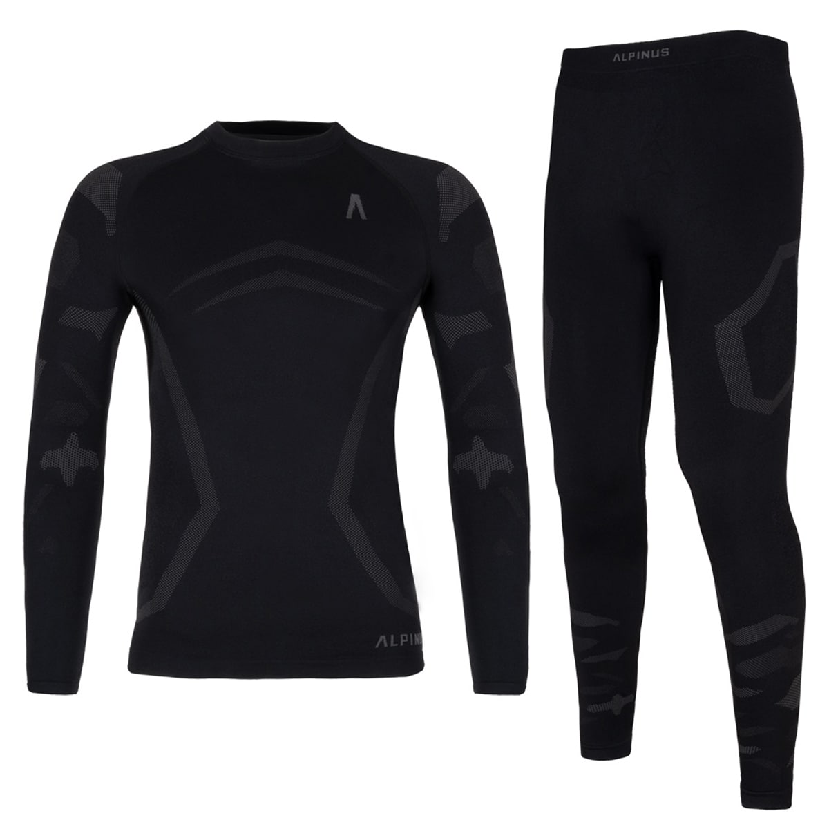 Sous-vêtements thermoactifs pour enfants Idre Set Alpinus - Noir