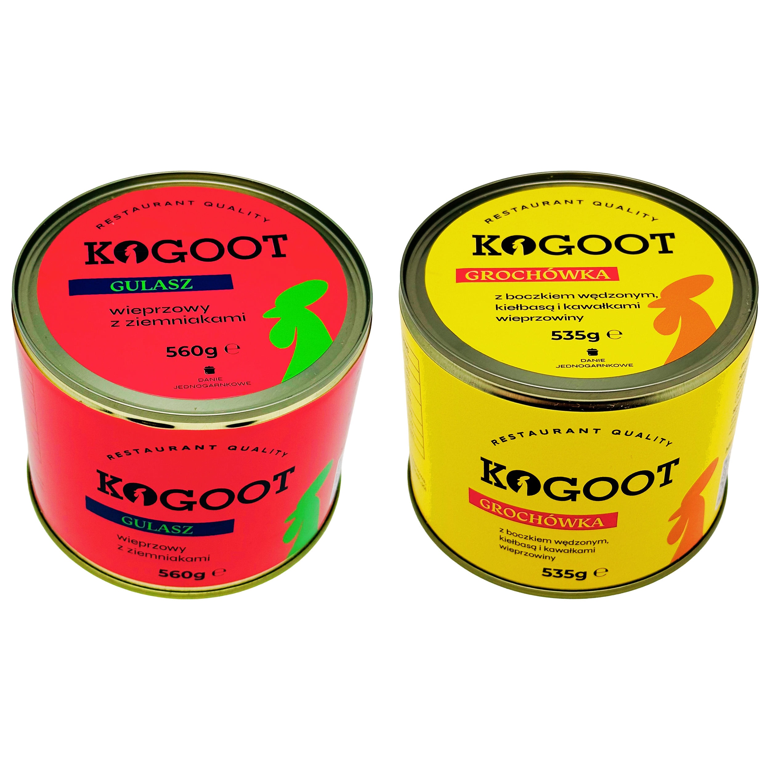Aliments en conserve - Potage aux pois 535 g, Ragoût 560 g - Kogoot