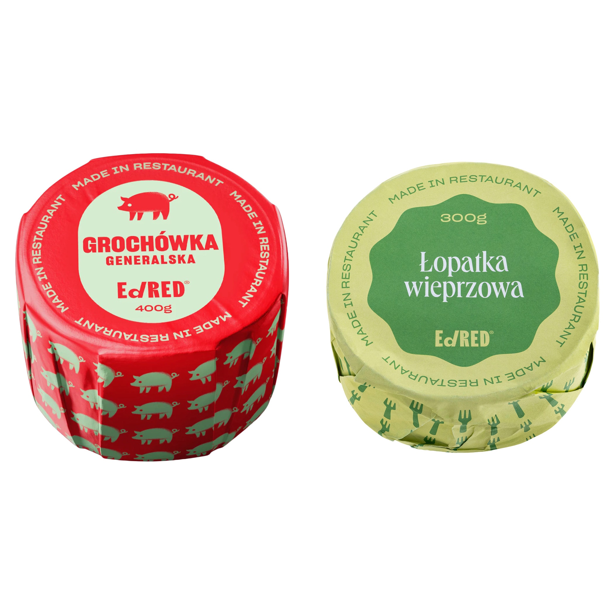 Aliments en conserve Ed Red - Potage aux pois 400 g, Épaule 300 g