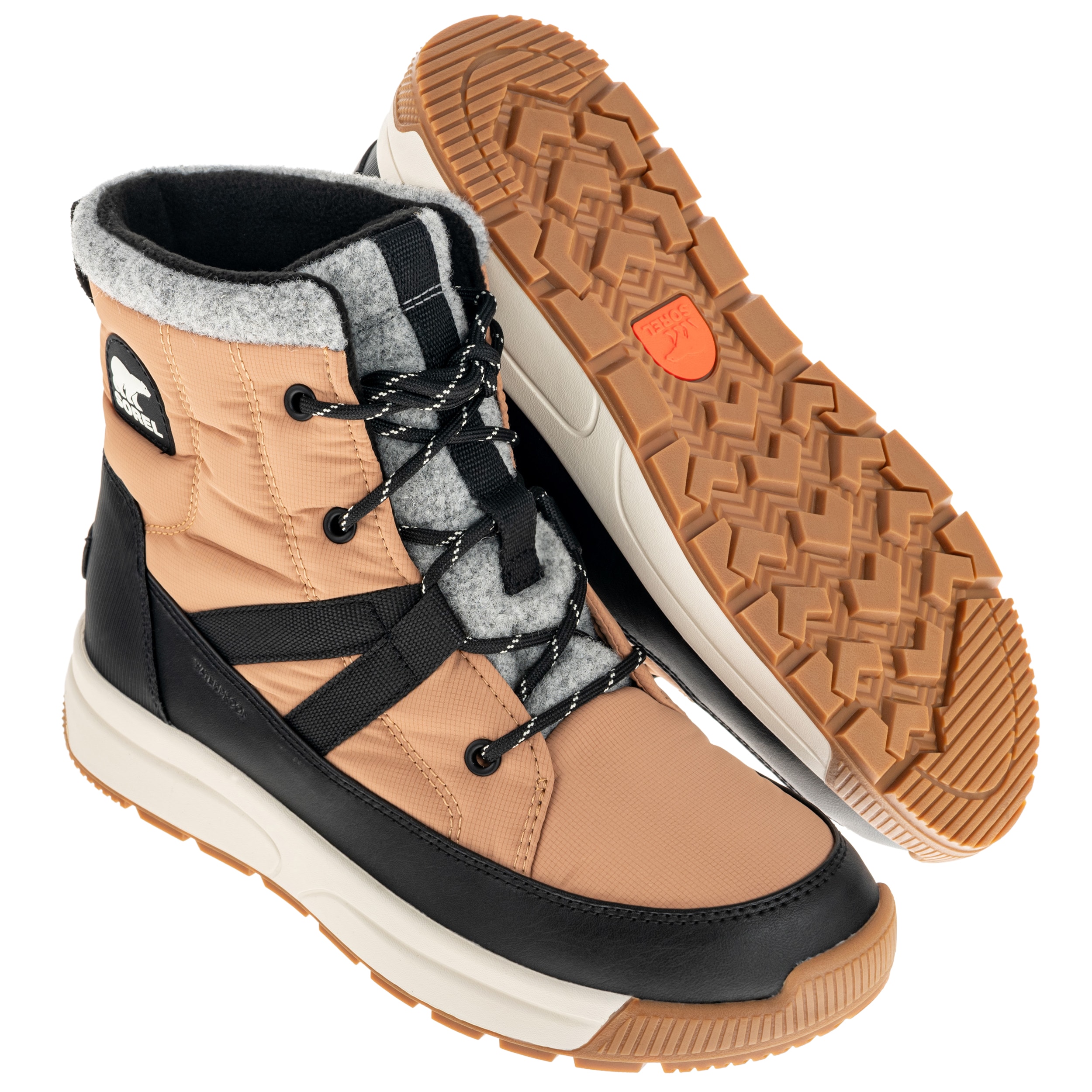 Chaussures pour femmes Whitney III Mid Waterproof Sorel - Tawny Buff/Black