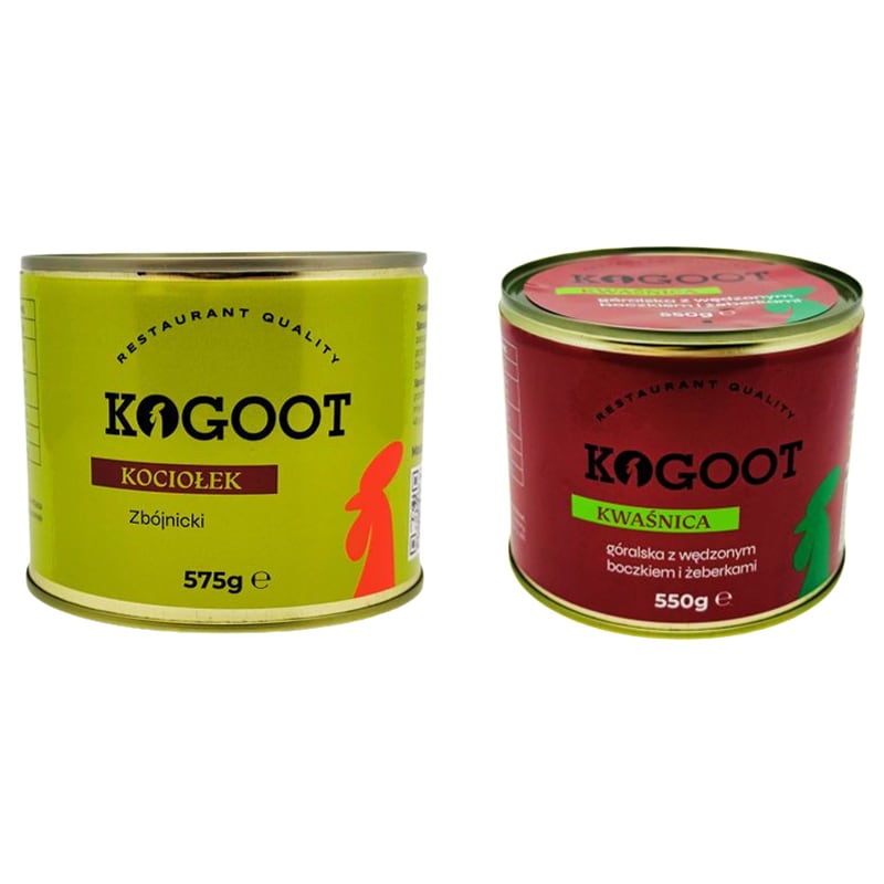 Aliments en conserve Pot-au-feu 575 g, Soupe choucroute 550 g - Kogoot