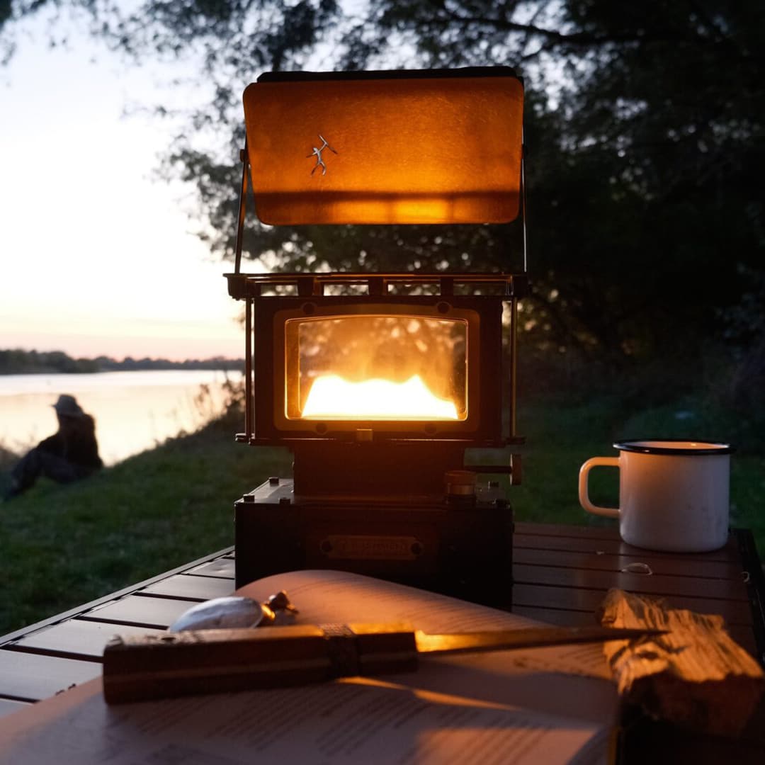 Lampe à pétrole Oil Outpost Bushmen - Black