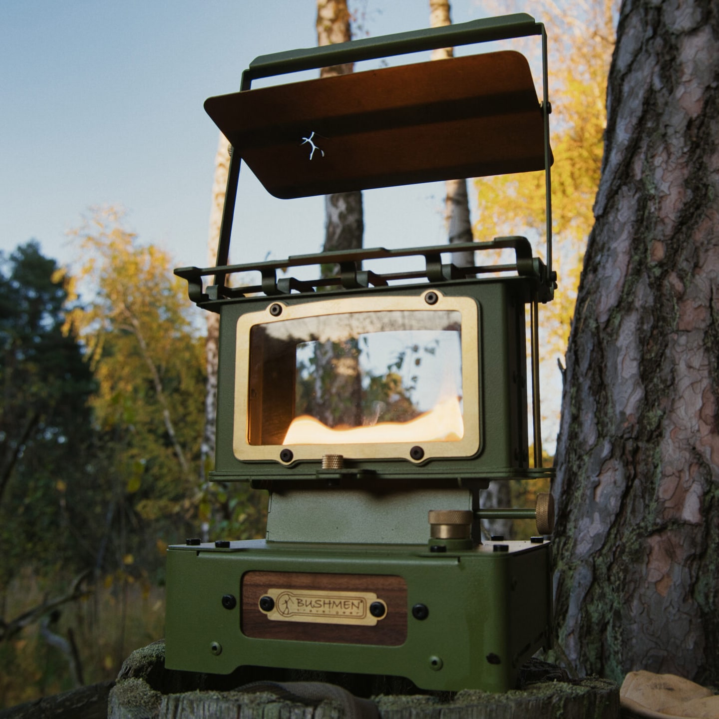 Lampe à pétrole Oil Outpost Bushmen - Olive