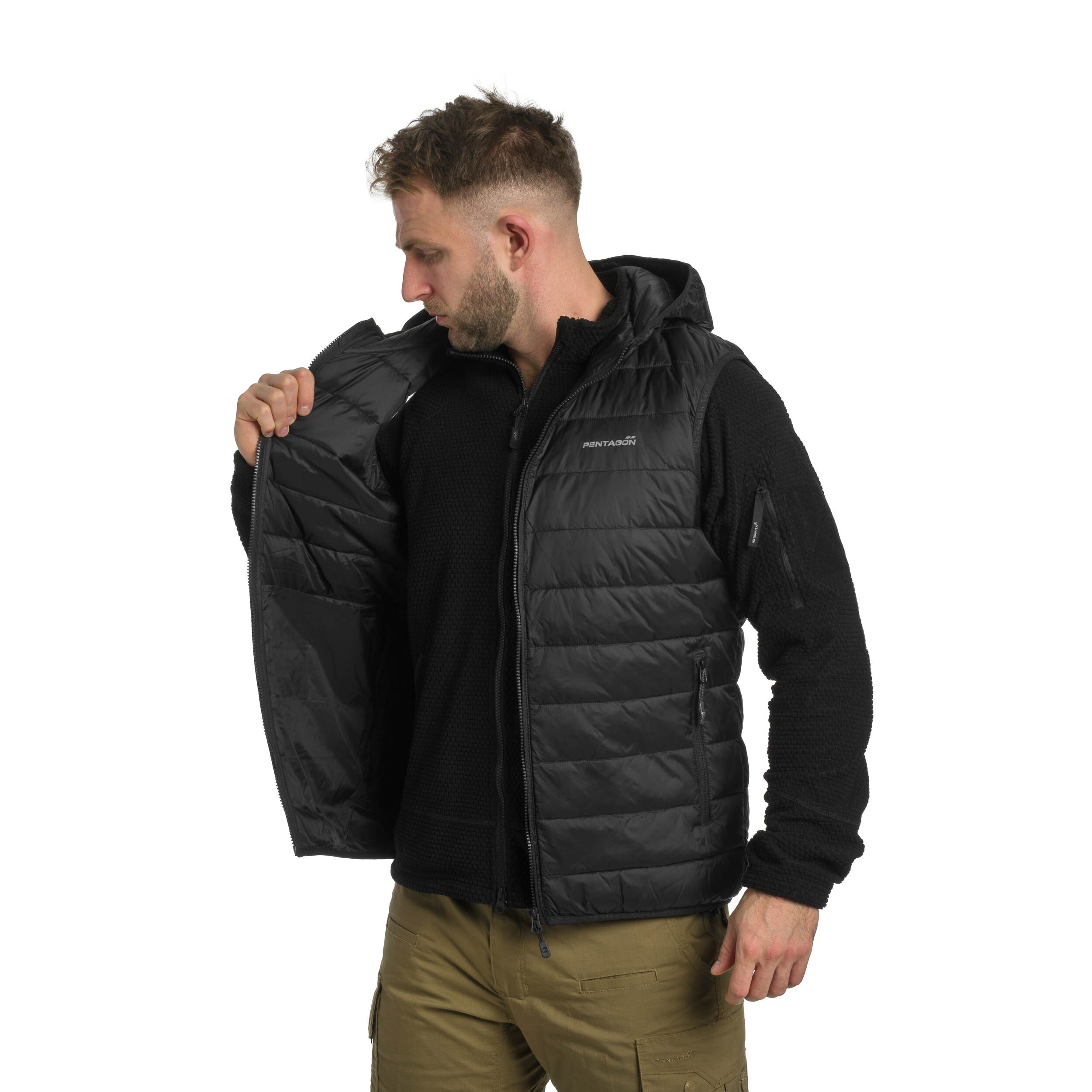 Gilet Aurora Hood Vest 2.0 Pentagon - Black