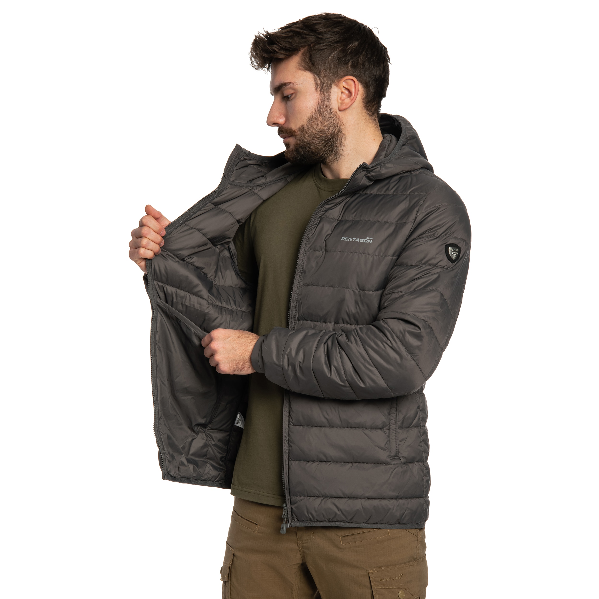Veste Aurora 2.0 Puffer Hooded Pentagon - Cinder Grey