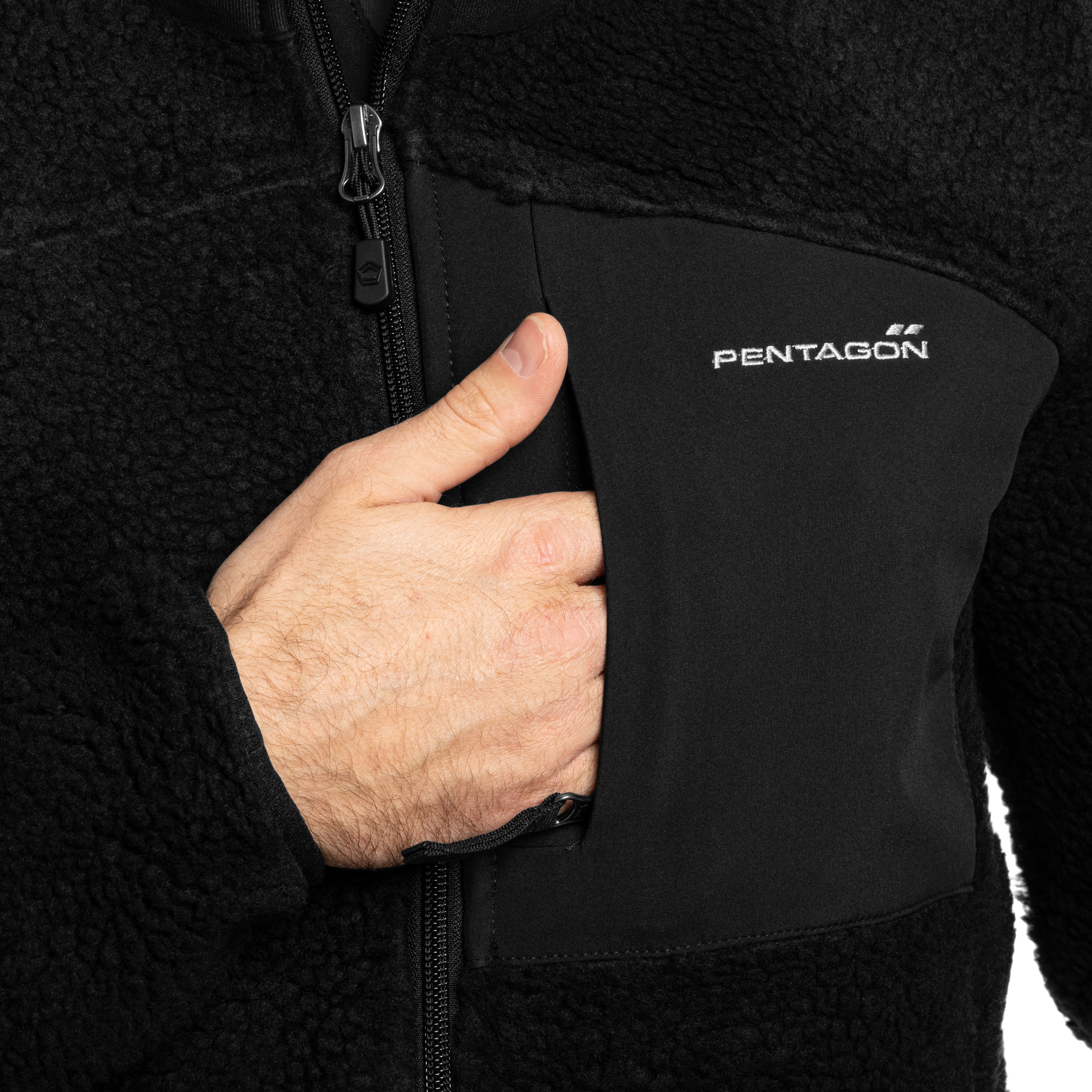Polaire Summit Sherpa Fleece Pentagon - Black