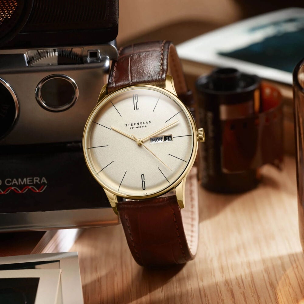 Montre Sternglas Berlin Quartz - Marron Foncé