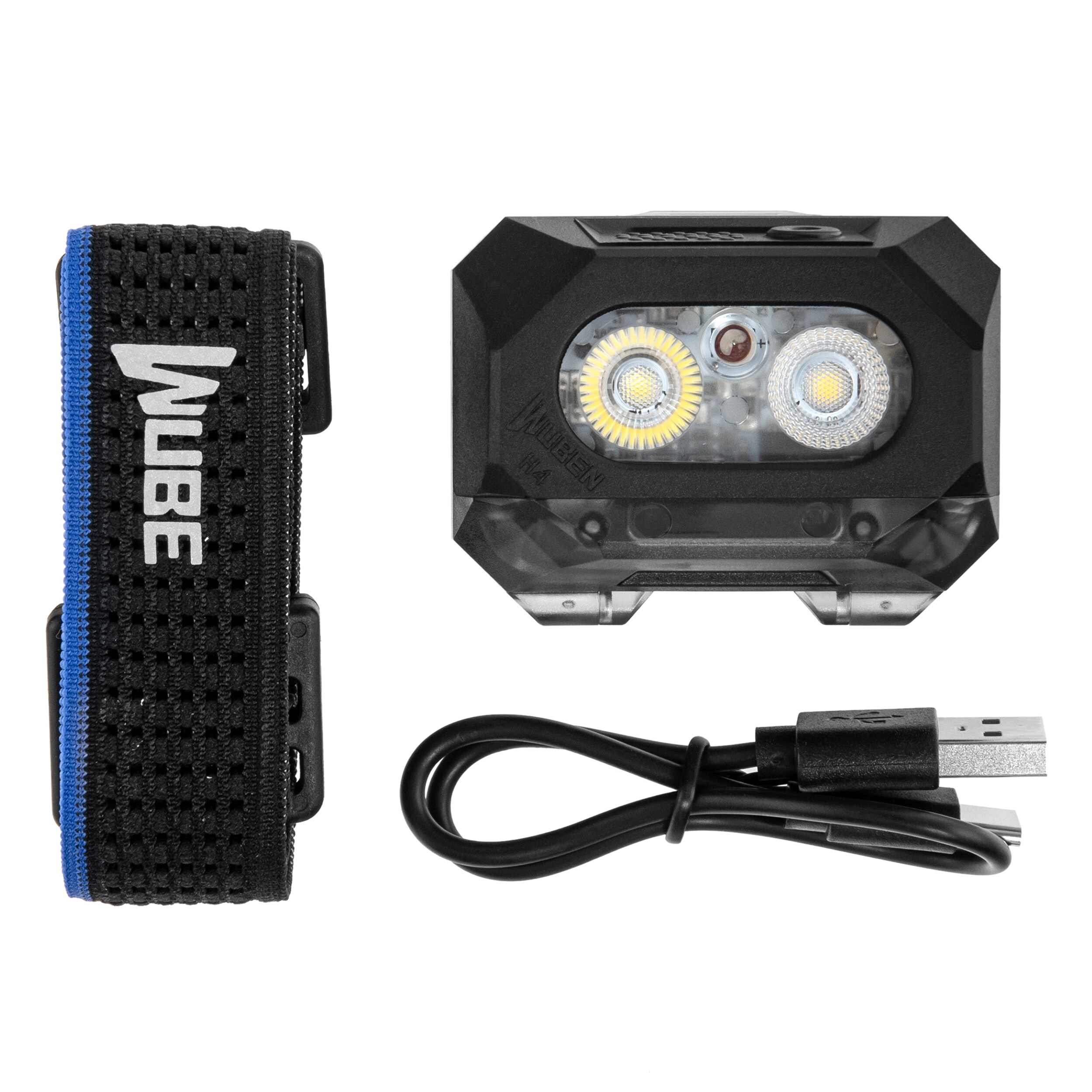 Lampe frontale H4 - 800 lumens Wuben - Black