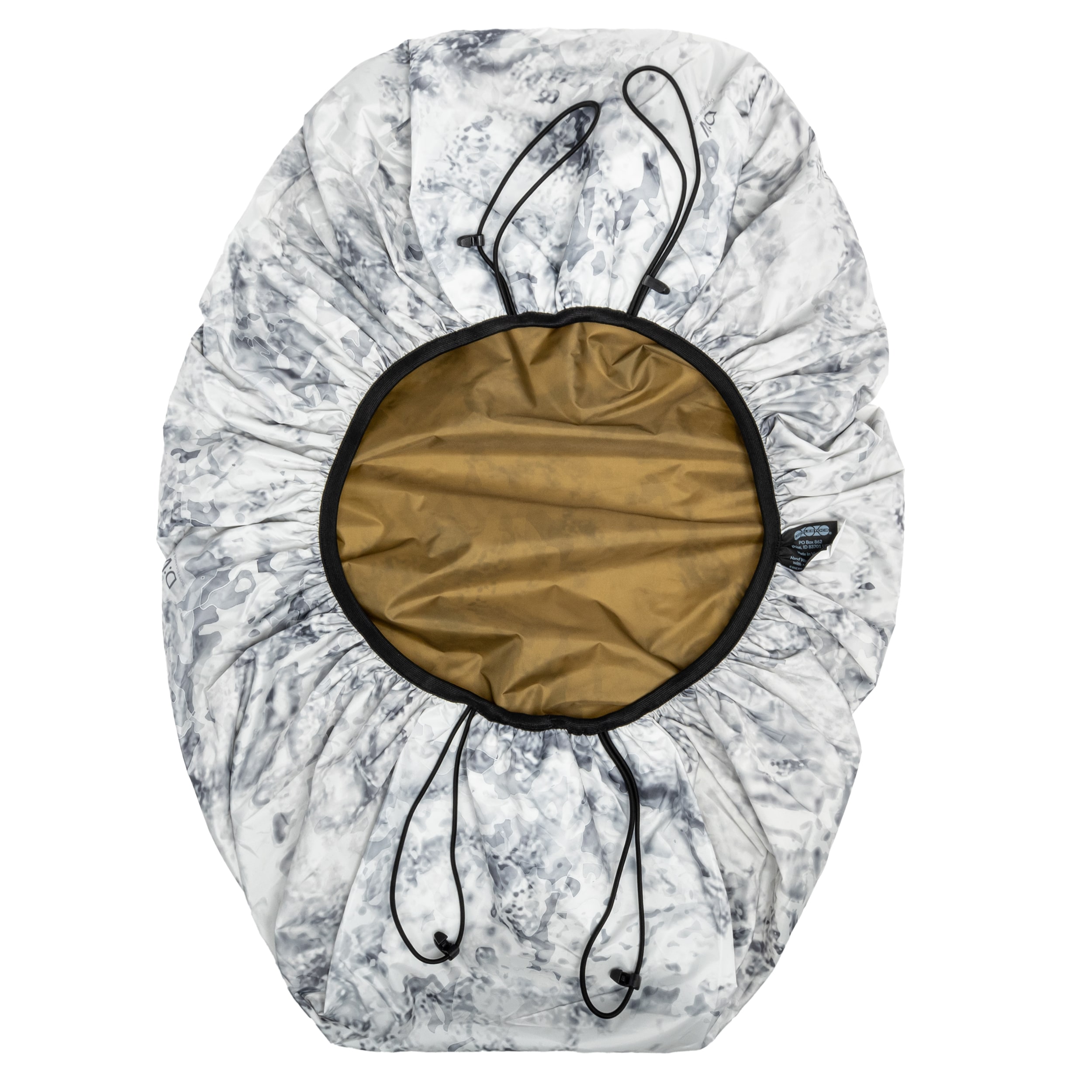 Housse réversible pour sac à dos Eberlestock Small Reversible Rain Cover - Snow Camo/Coyote