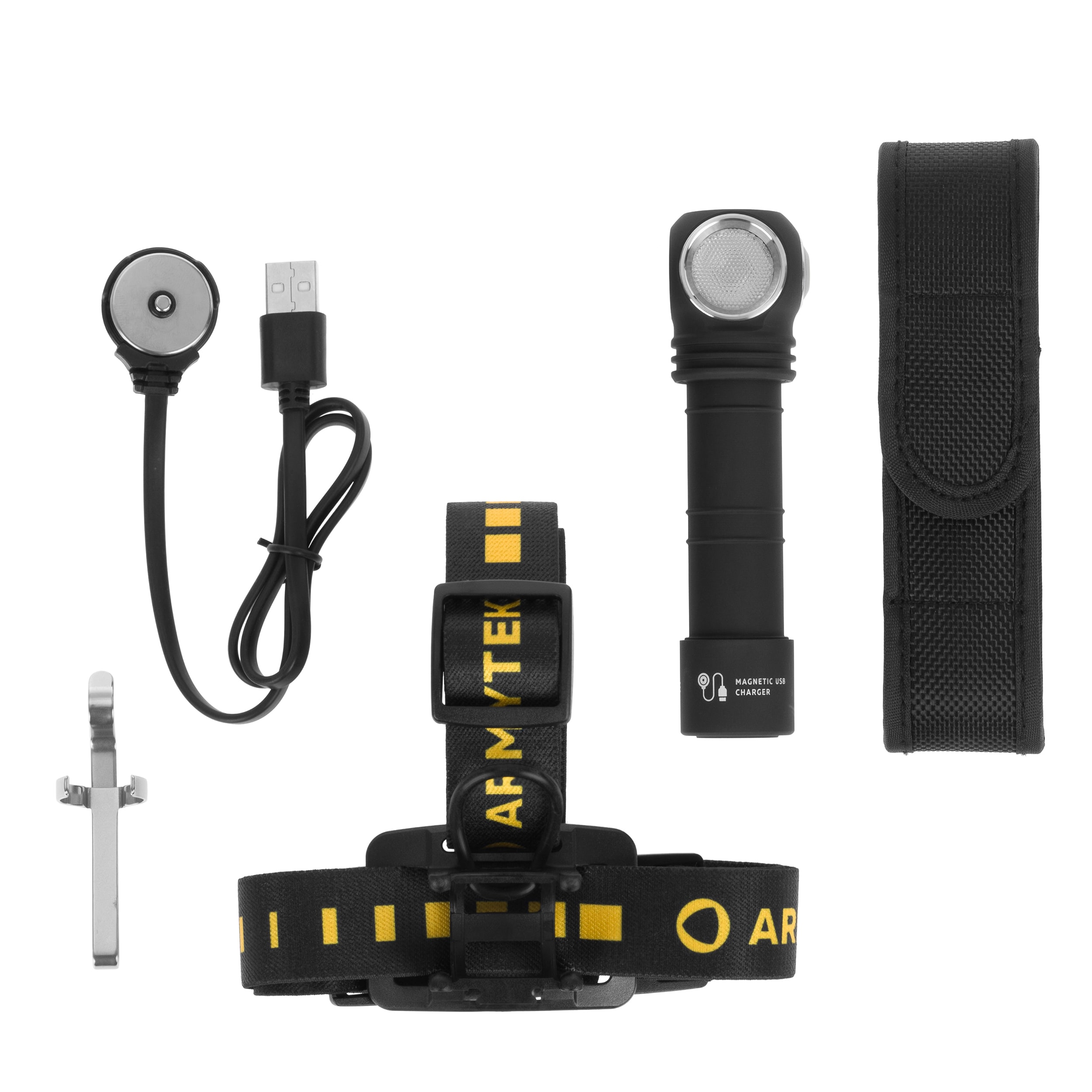 Lampe frontale et angulaire Wizard C2 Pro Nichia Magnet USB- 1600 lumens Armytek - Yellow PCB