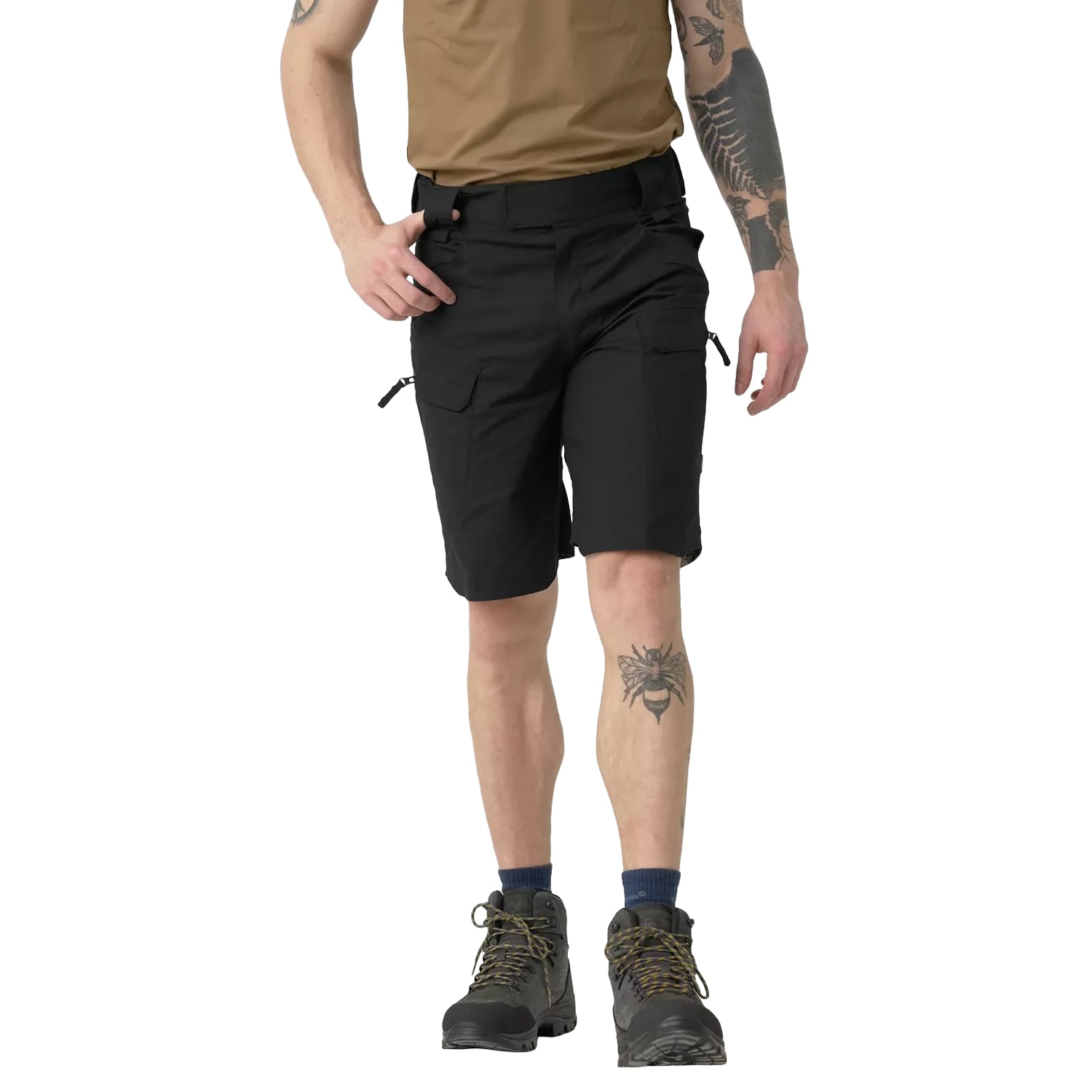 Shorts UTS PolyCotton Stretch Rip-Stop 8,5'' Helikon - Black