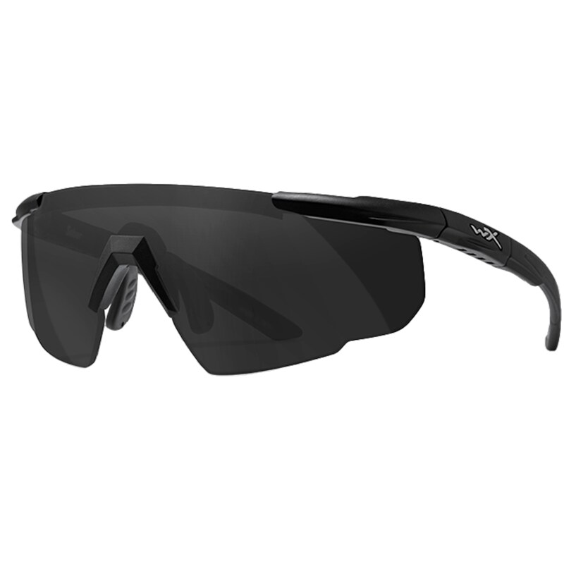 Lunettes tactiques Wiley X Saber Advanced - Grey/Matte Black + Anti-Fog Cleaner Kit - kit