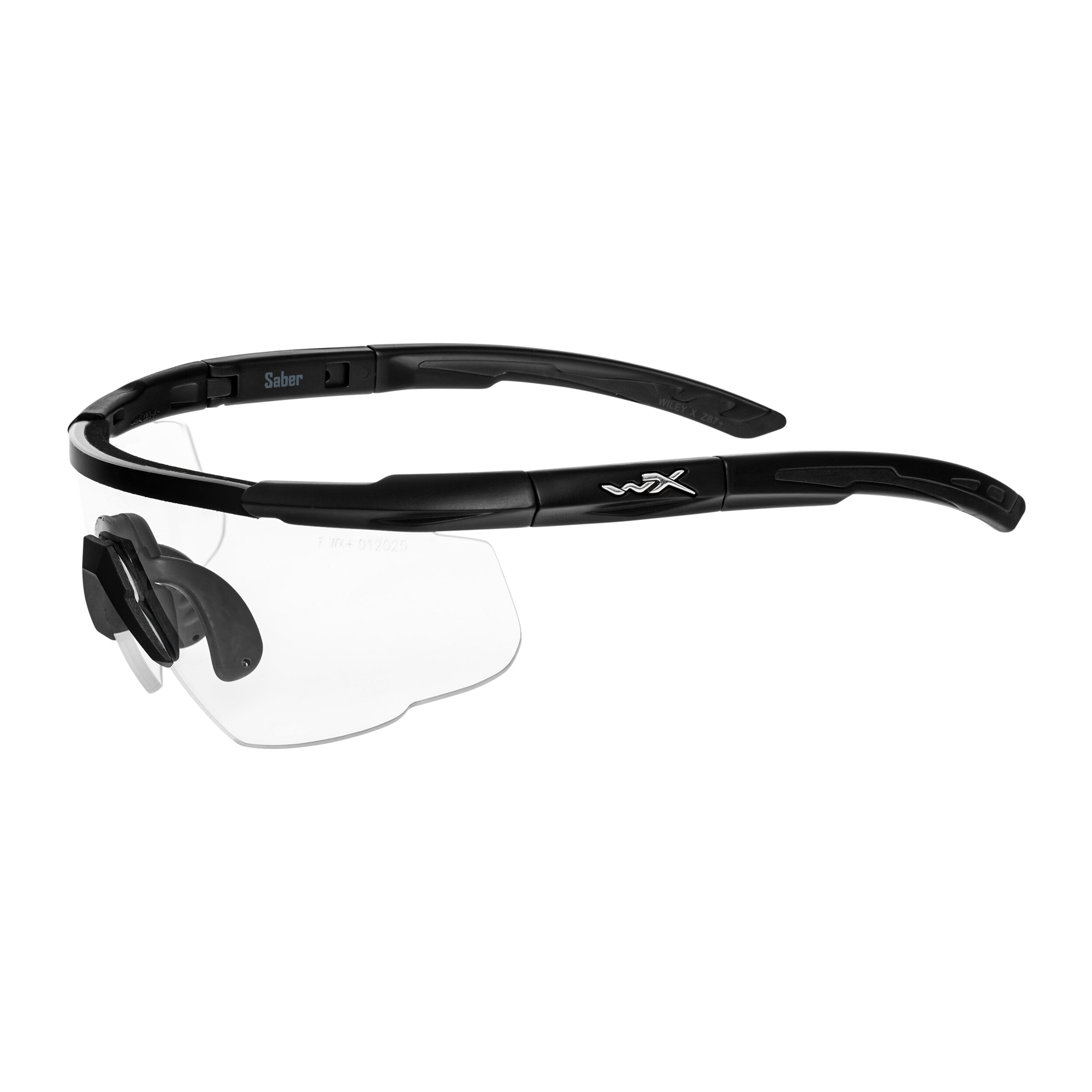 Lunettes tactiques Saber Advanced - Clear Matte Black + Anti-Fog Cleaner Kit - Ensemble Wiley X