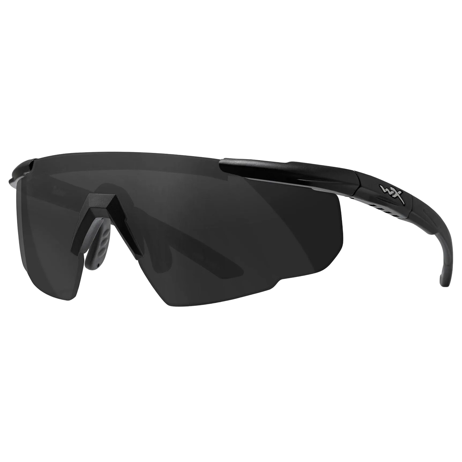 Lunettes tactiques Wiley X Saber Advanced - Smoke Grey/Light Rust/Matte Black + Kit Nettoyant Anti-Buée - ensemble