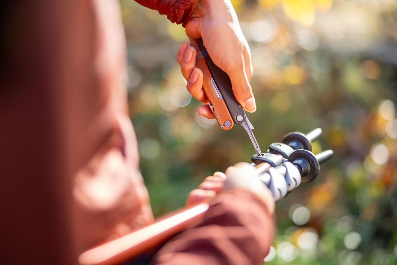 Multitool Leatherman Rebar Burnt Sienna avec étui