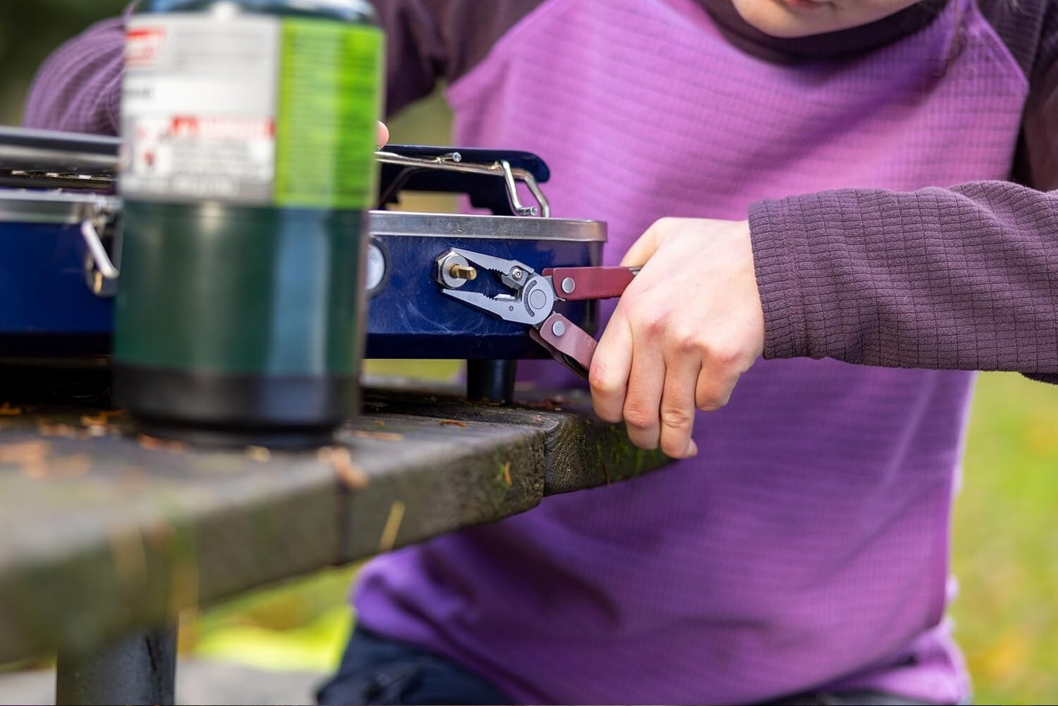 Multitool avec étui Rebar Leatherman - Heathered Cranberry