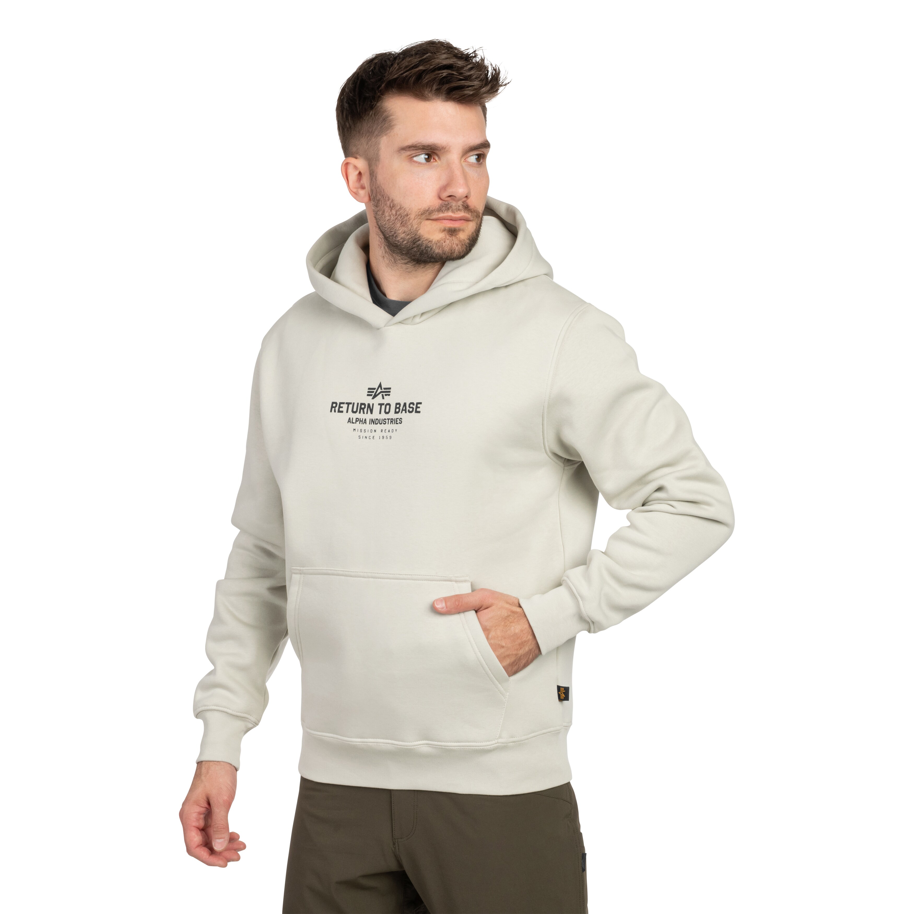 Sweat-shirt Return To Base Alpha Industries - Stone