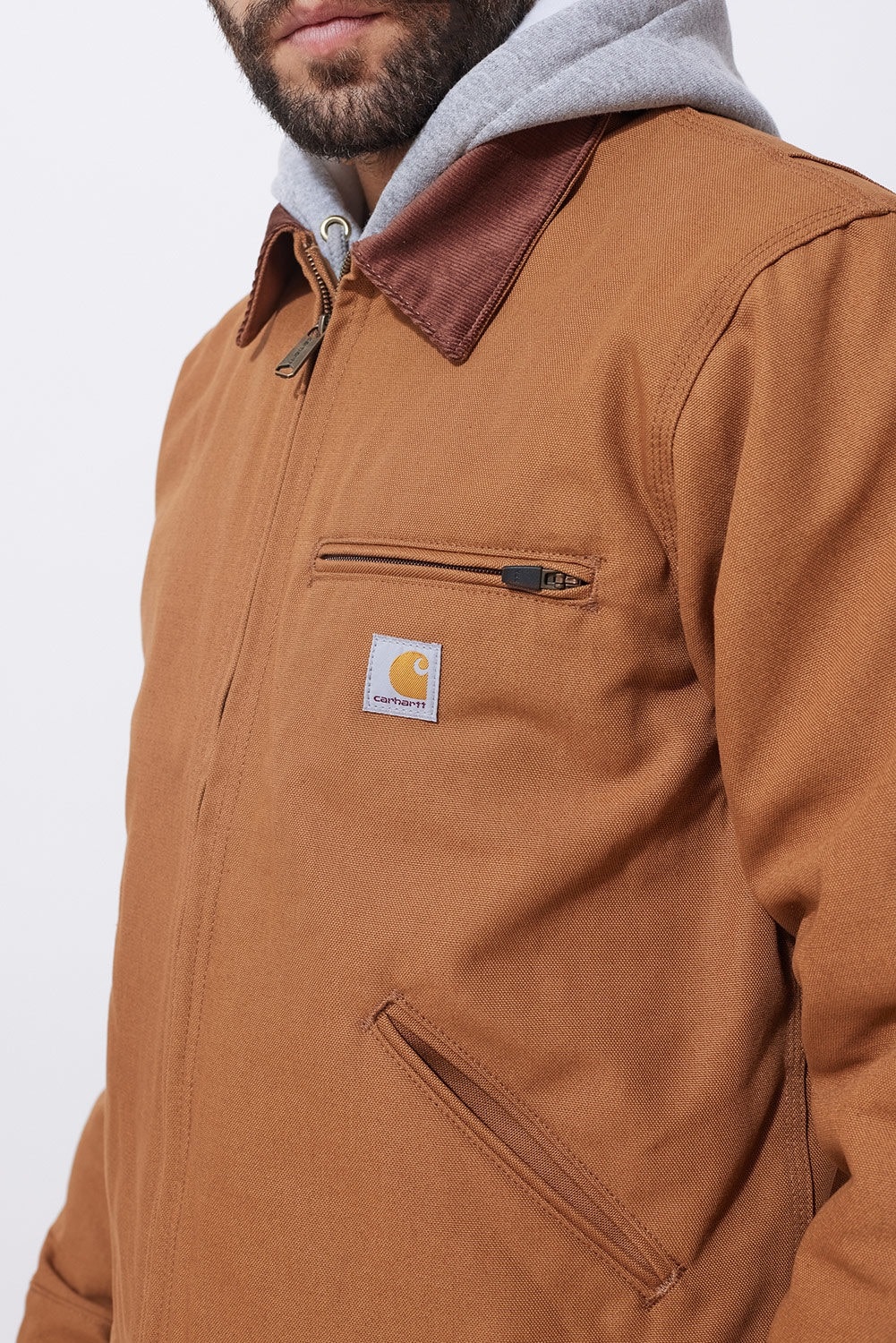 Veste Iconic J01 Duck Detroit Jacket Carhartt - Brown