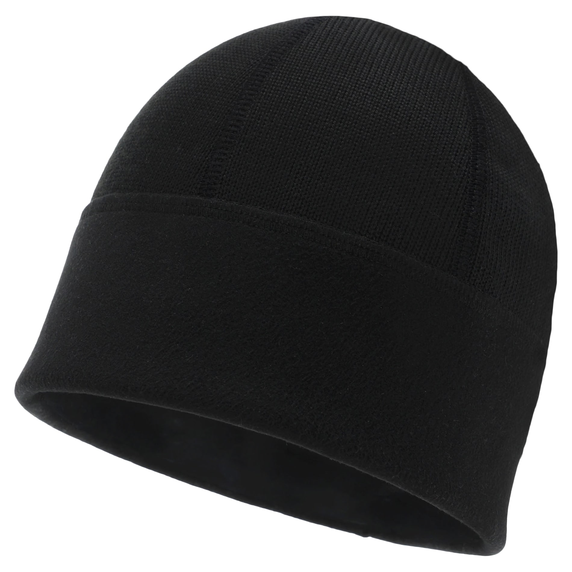 Bonnet d'hiver Agbo Merino MON-6Z double face - Noir
