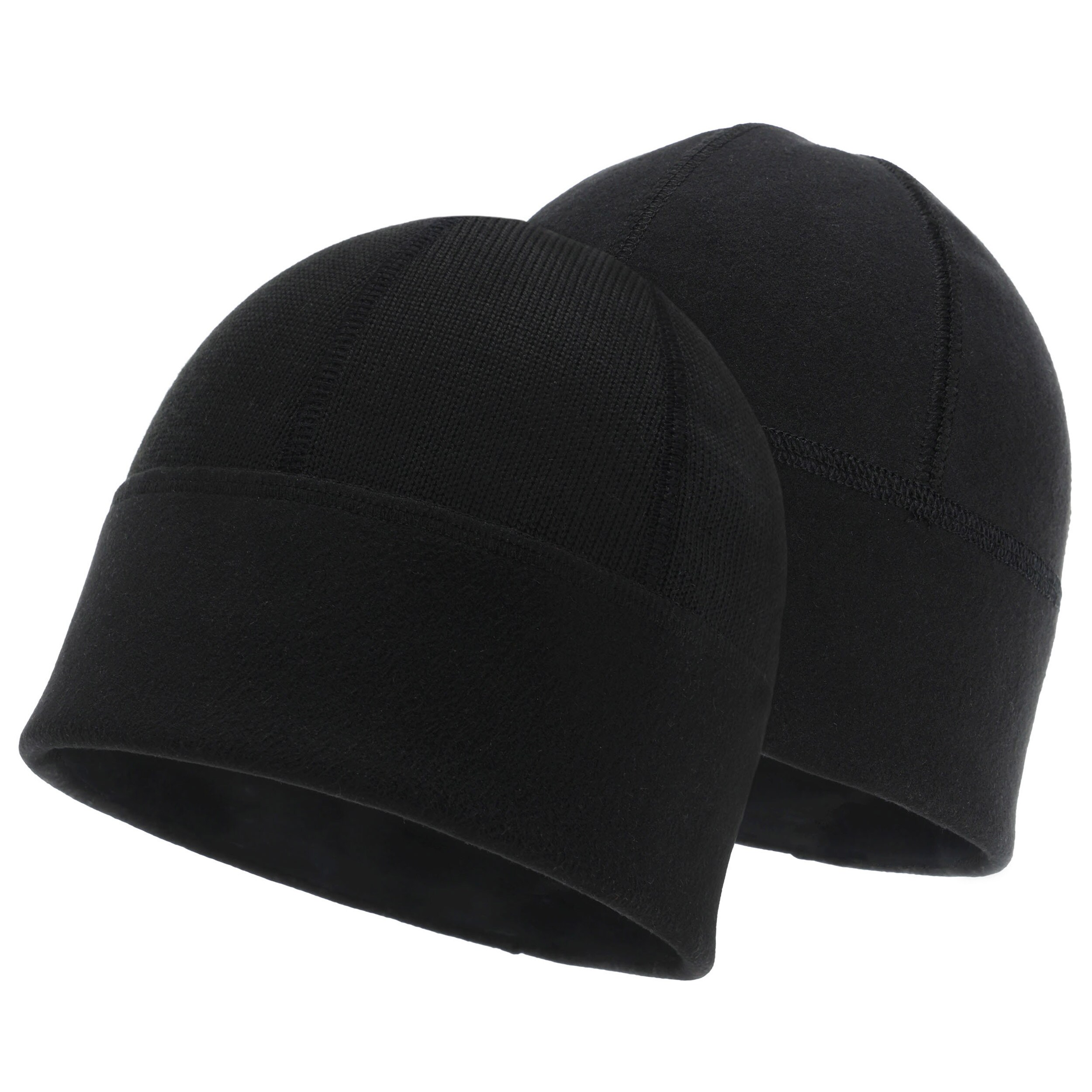 Bonnet d'hiver Agbo Merino MON-6Z double face - Noir